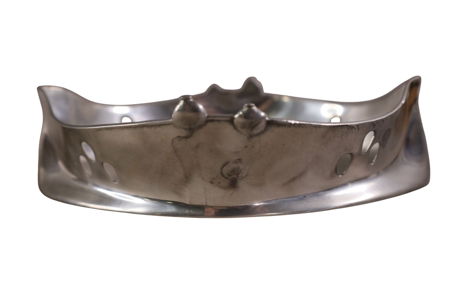 3 PEWTER SERVING DISHES - 2