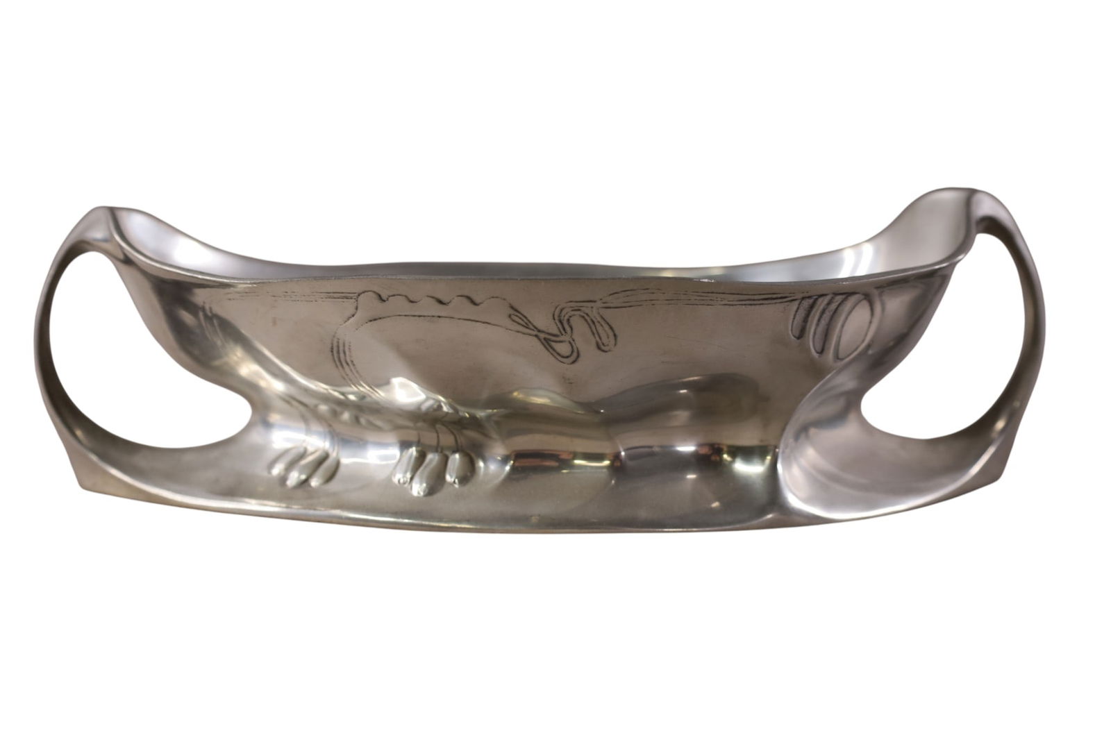 3 PEWTER SERVING DISHES - 3