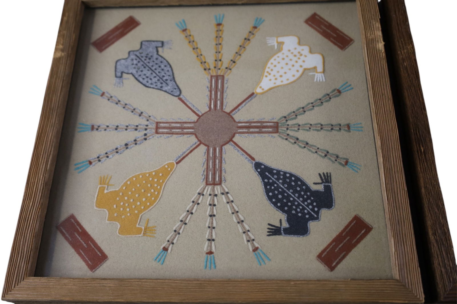 4 SAND PAINTINGS - 5