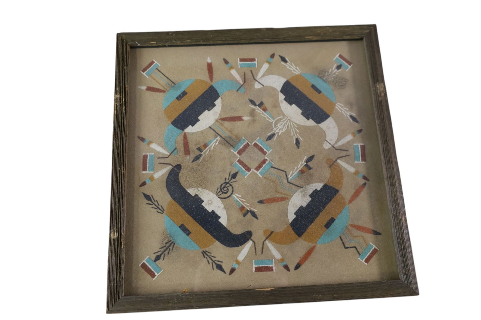 4 SAND PAINTINGS - 4