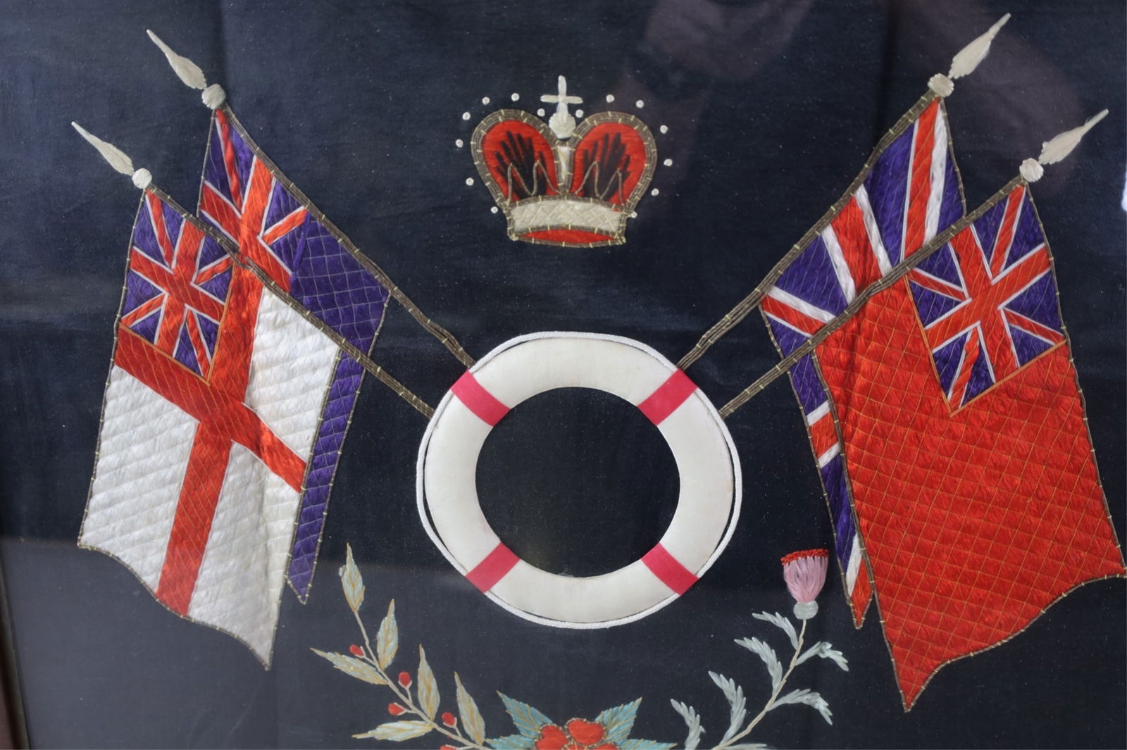 ROYAL NAVY FRAMED EMBROIDERY - 2