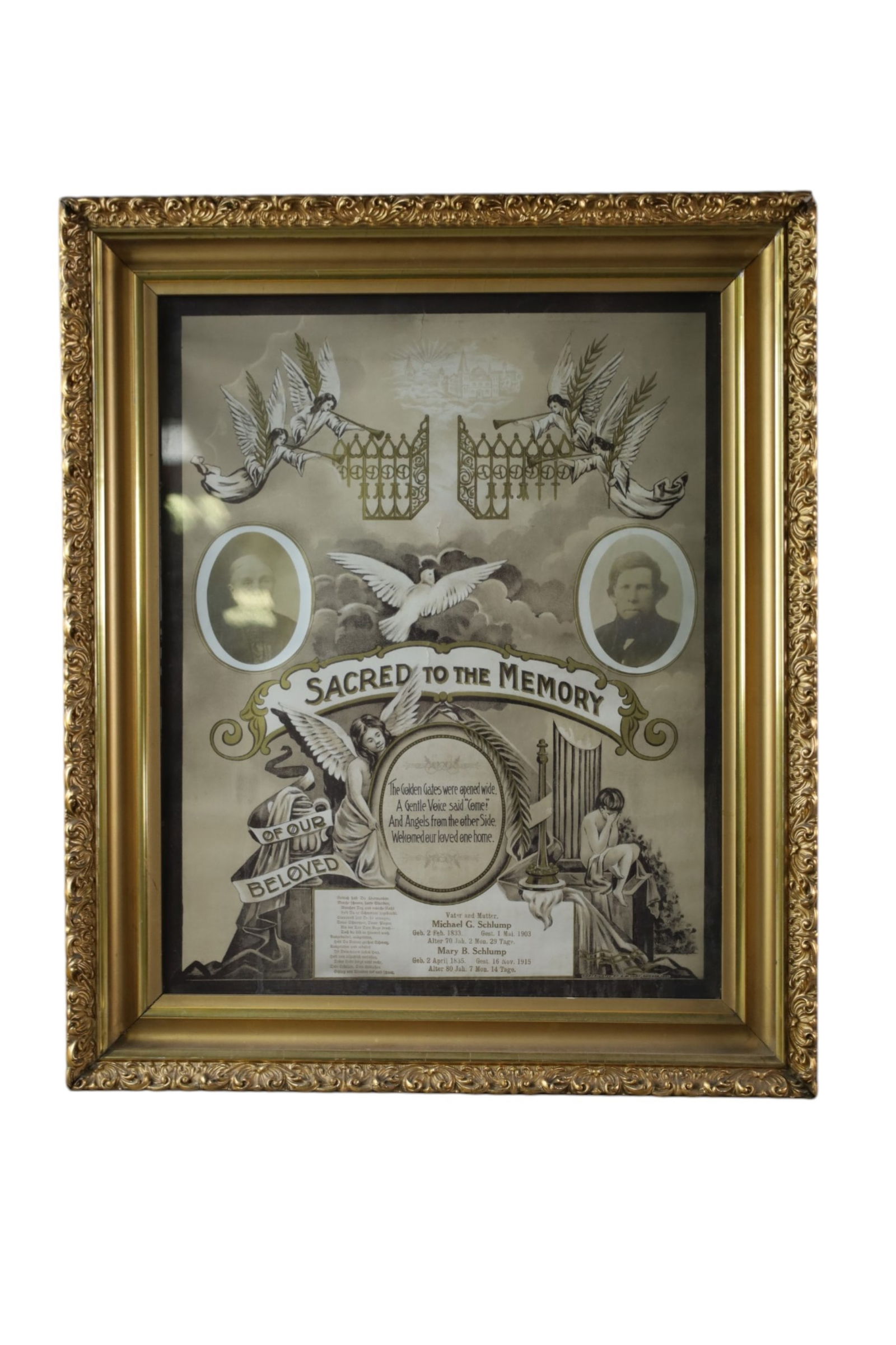 MOURNING LITHOGRAPH (1 of 3)