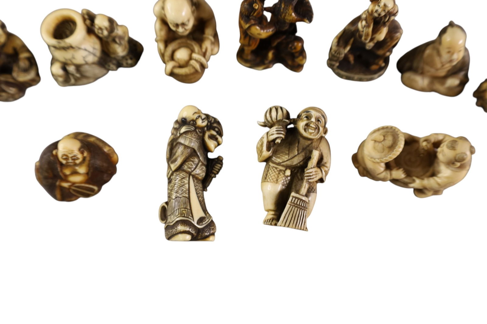 11 SMALL NETSUKES - 2