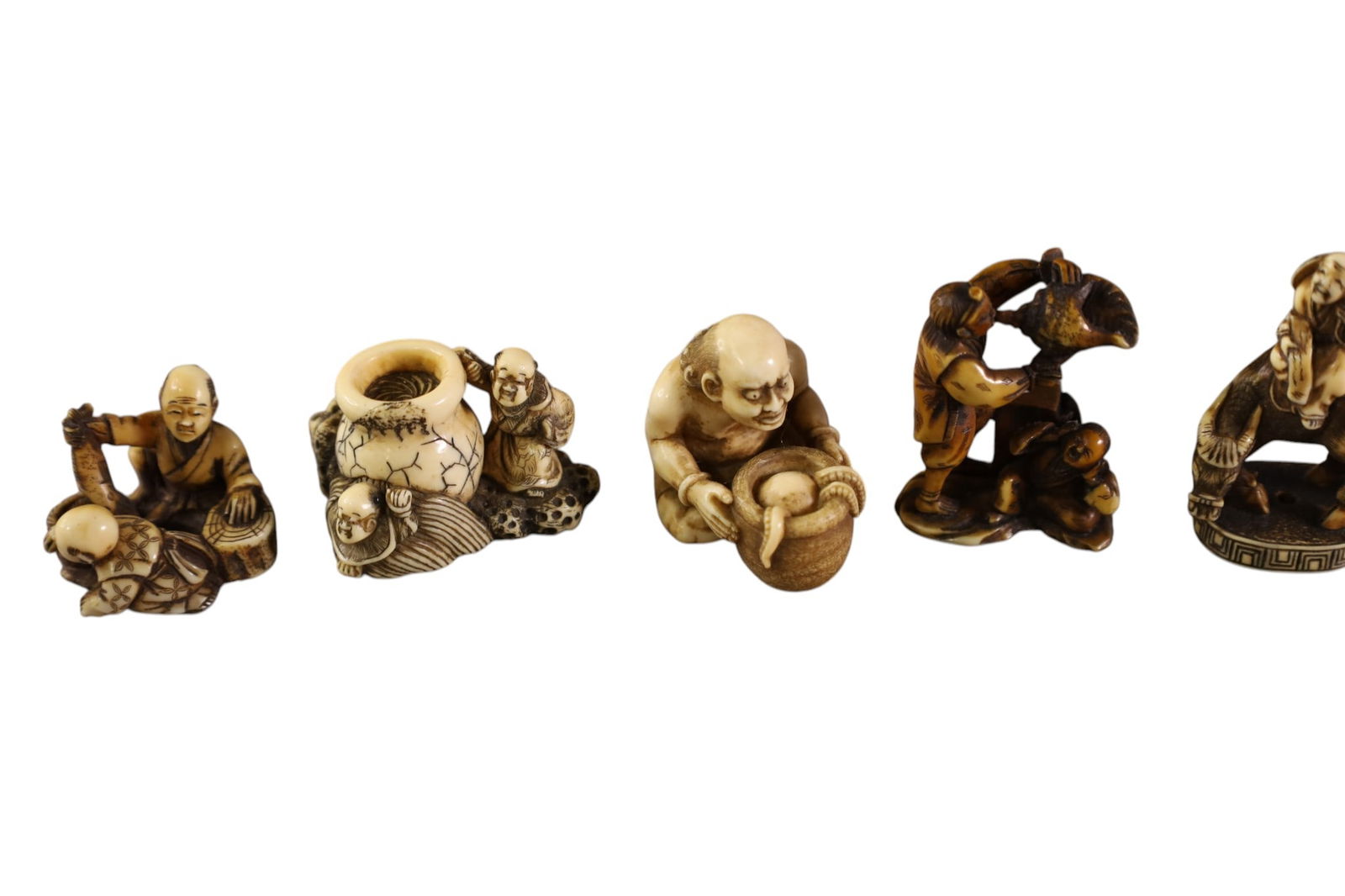 11 SMALL NETSUKES - 3