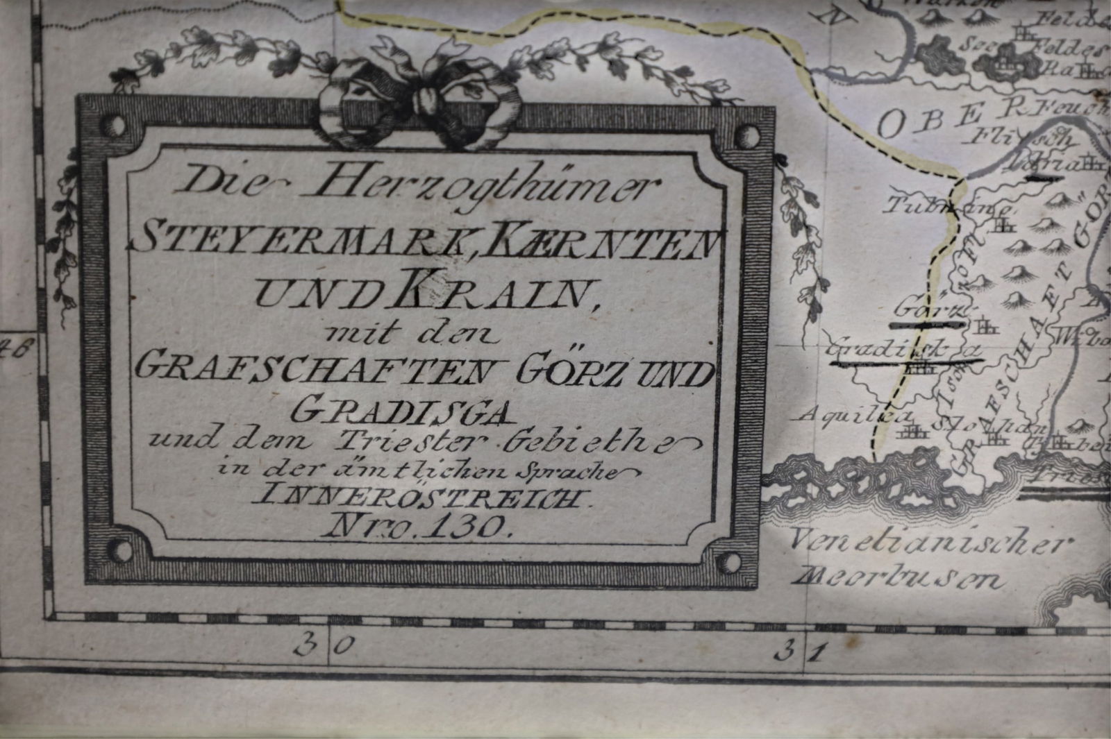 18TH CENTURY FRAMED MAP - 2