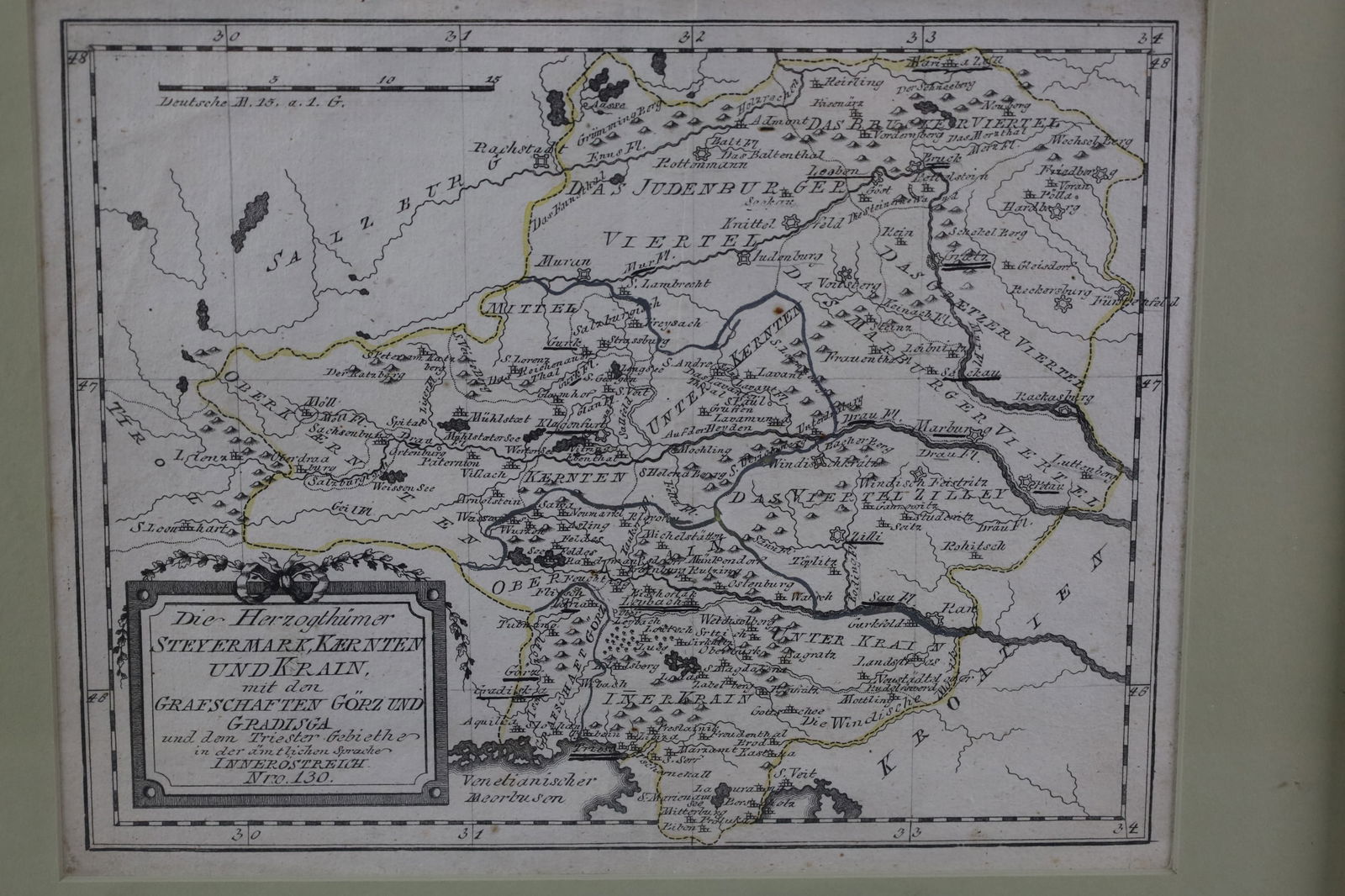 18TH CENTURY FRAMED MAP - 3