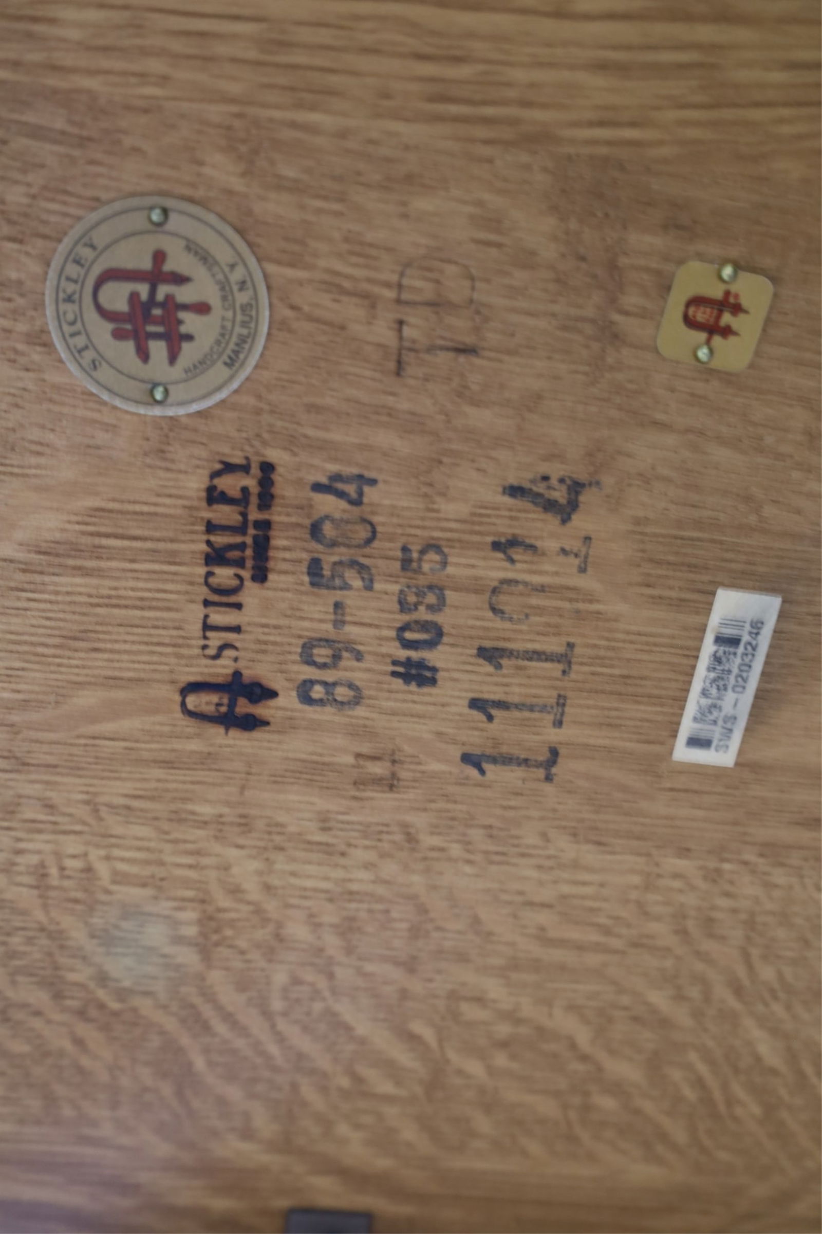 STICKLEY DINING TABLE & CHAIRS - 6