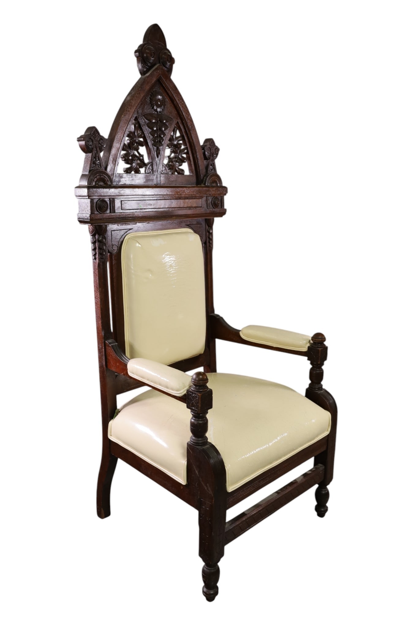 LARGE GOTHIC HALL CHAIR - 3