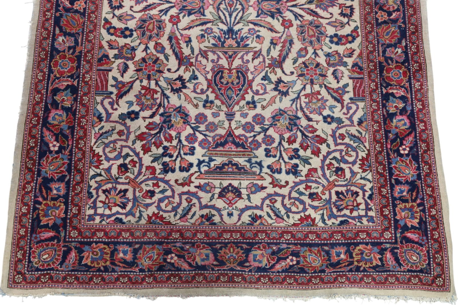 APPROX 5' x 3' 9" HANDMADE WOOL RUG - 3