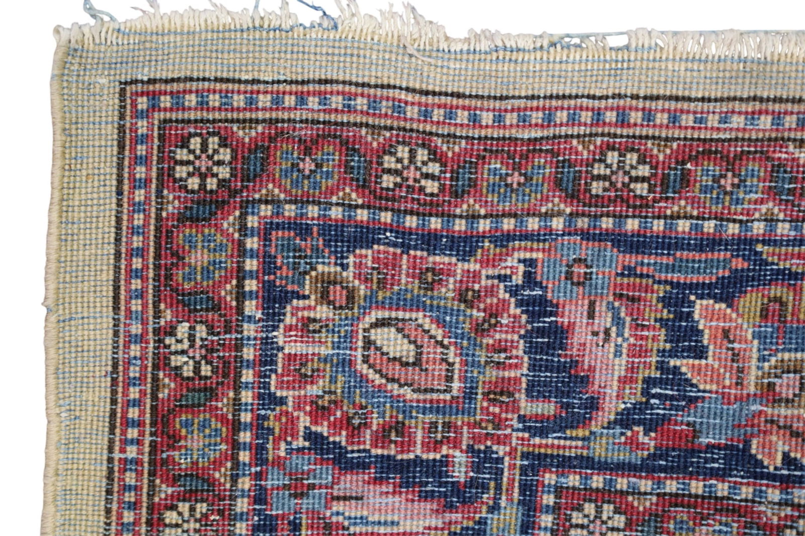 APPROX 5' x 3' 9" HANDMADE WOOL RUG - 4