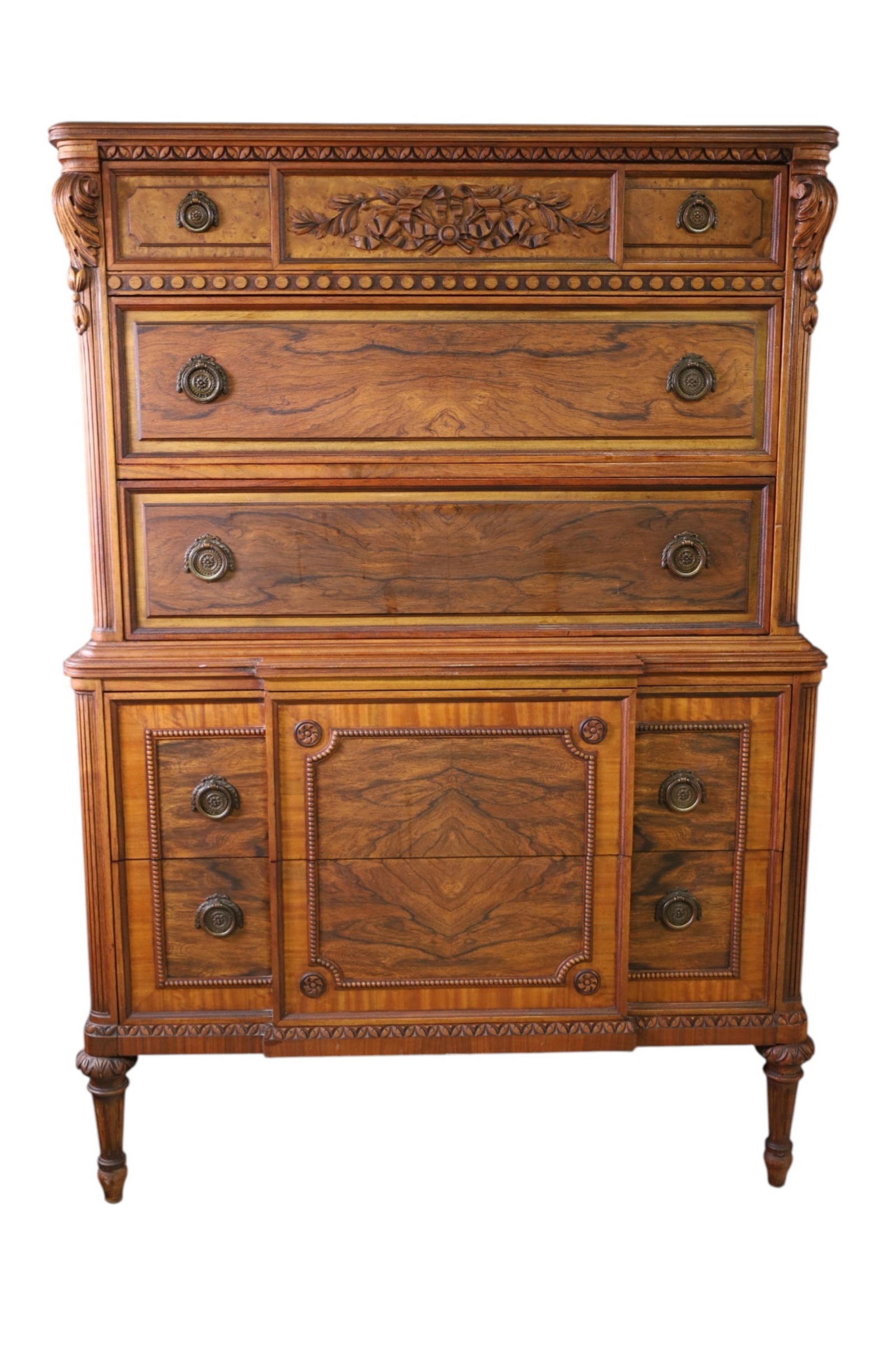 1920'S MAHOGANY HIGHBOY - 2