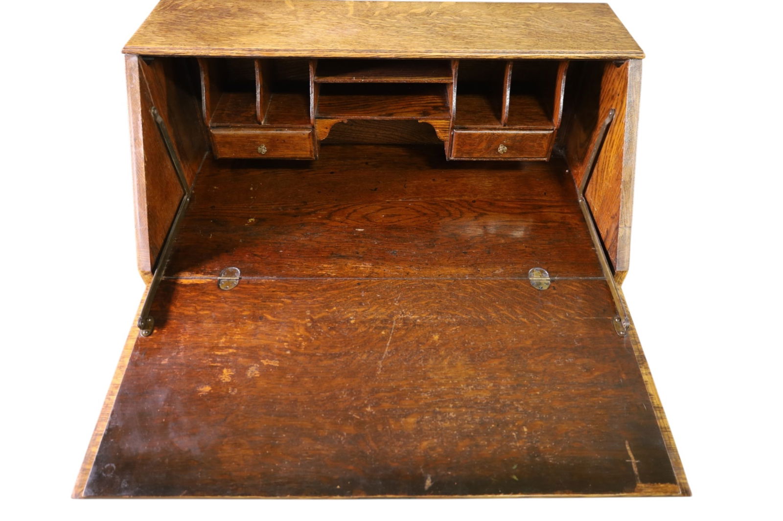 OAK DROP FRONT DESK - 2