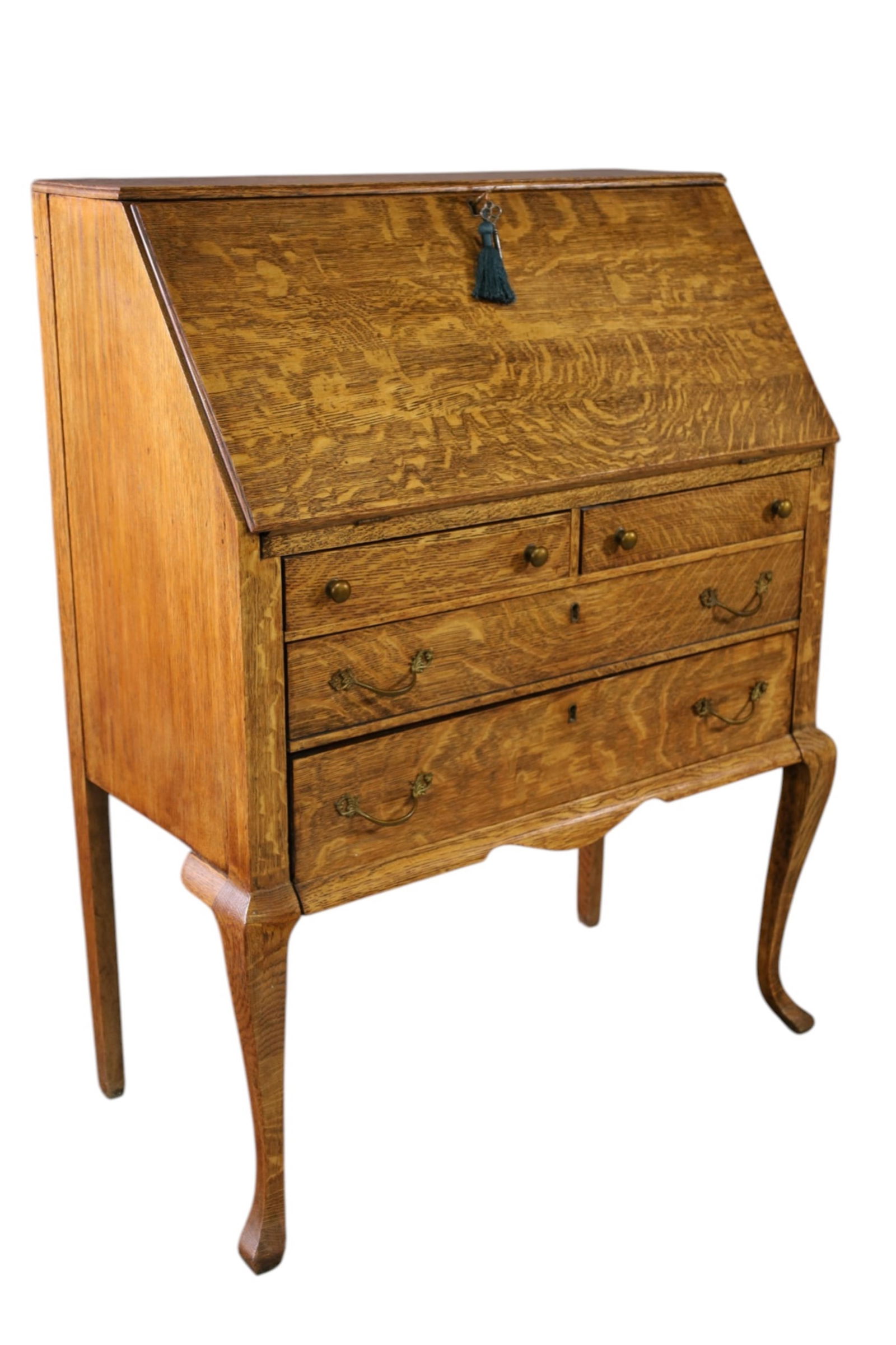 OAK DROP FRONT DESK - 3