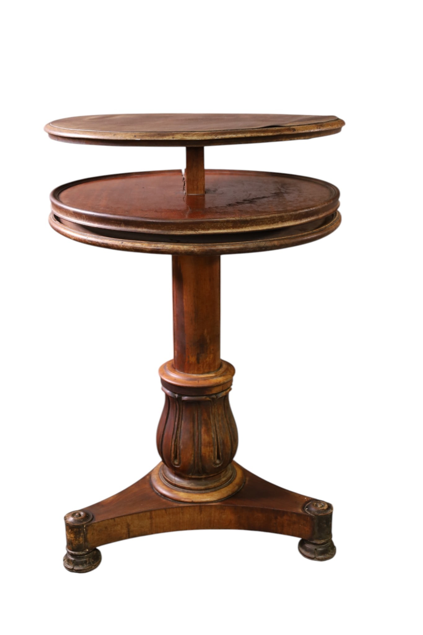 1800'S TWO TIER SIDE TABLE (1 of 2)