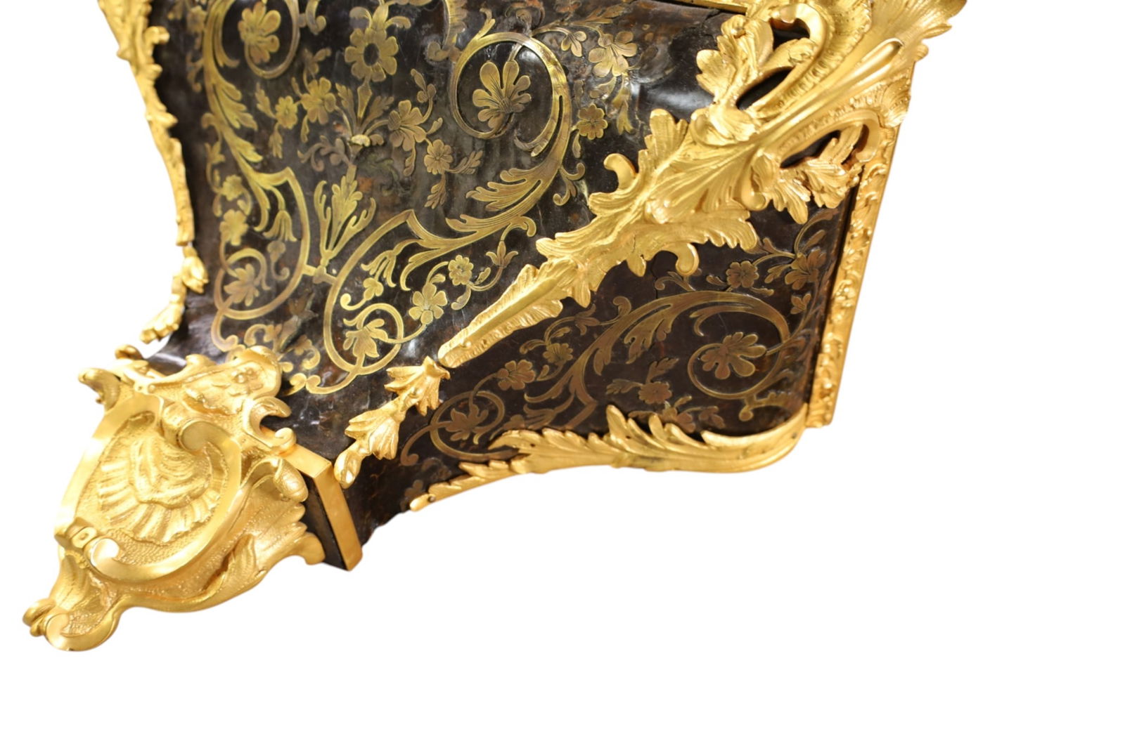 ANTIQUE BOULLE MANTLE CLOCK - 7