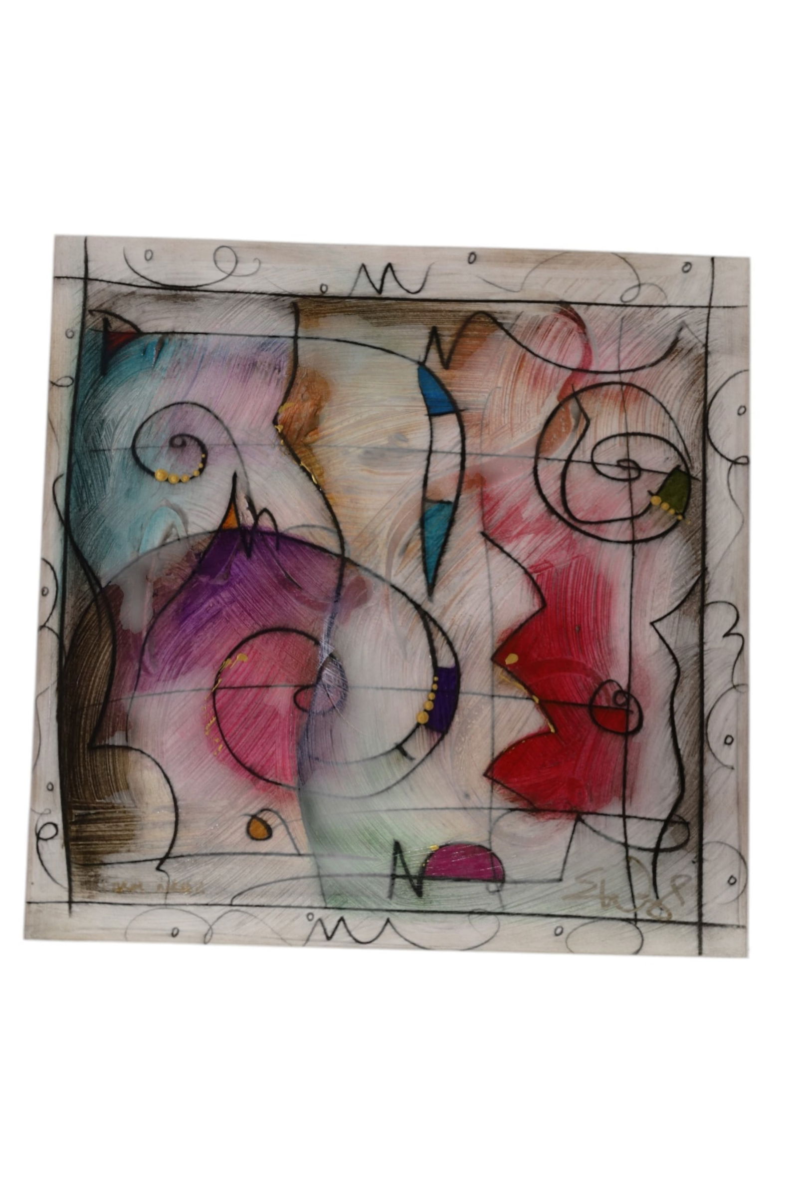 5 ERIC WAUGH UNFRAMED PAINTINGS - 3