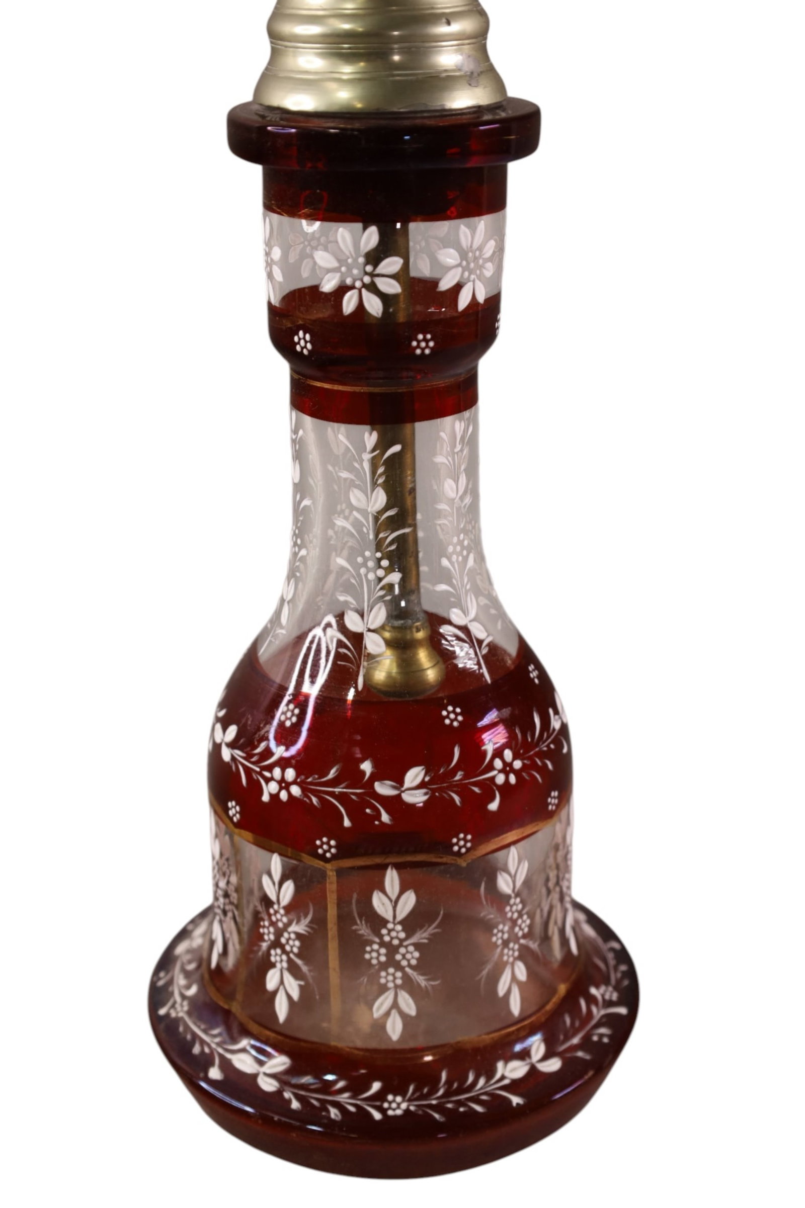 RUBY FLASH & ENAMEL HOOKAH - 2