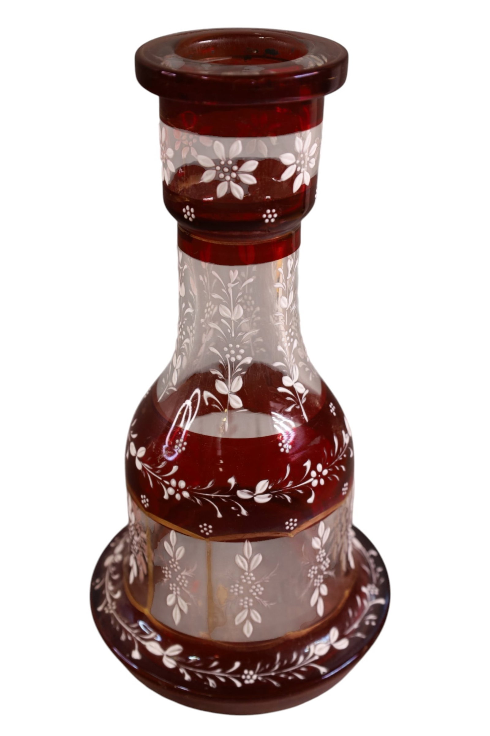 RUBY FLASH & ENAMEL HOOKAH - 3