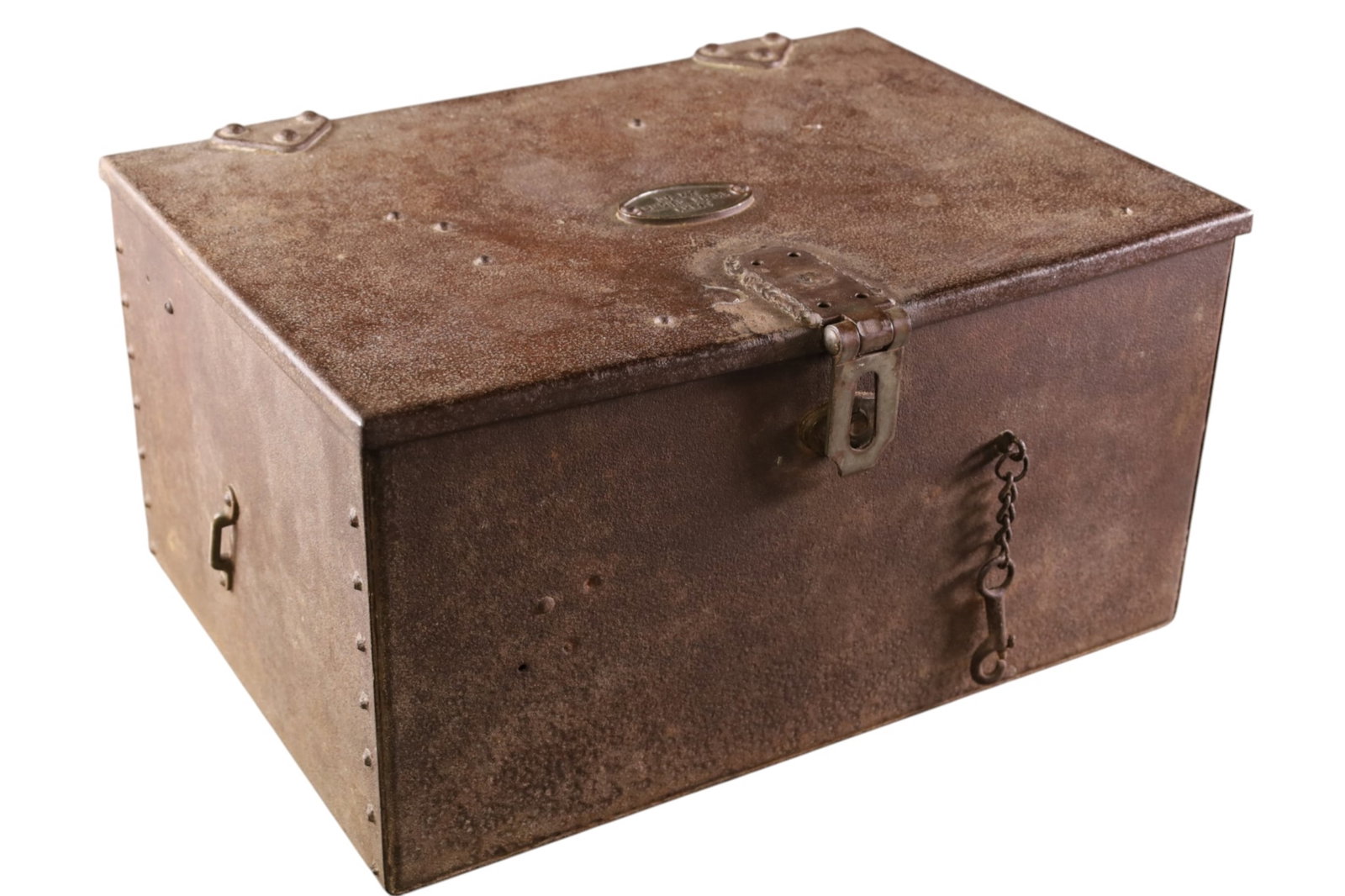 ANTIQUE STRONG BOX (1 of 3)