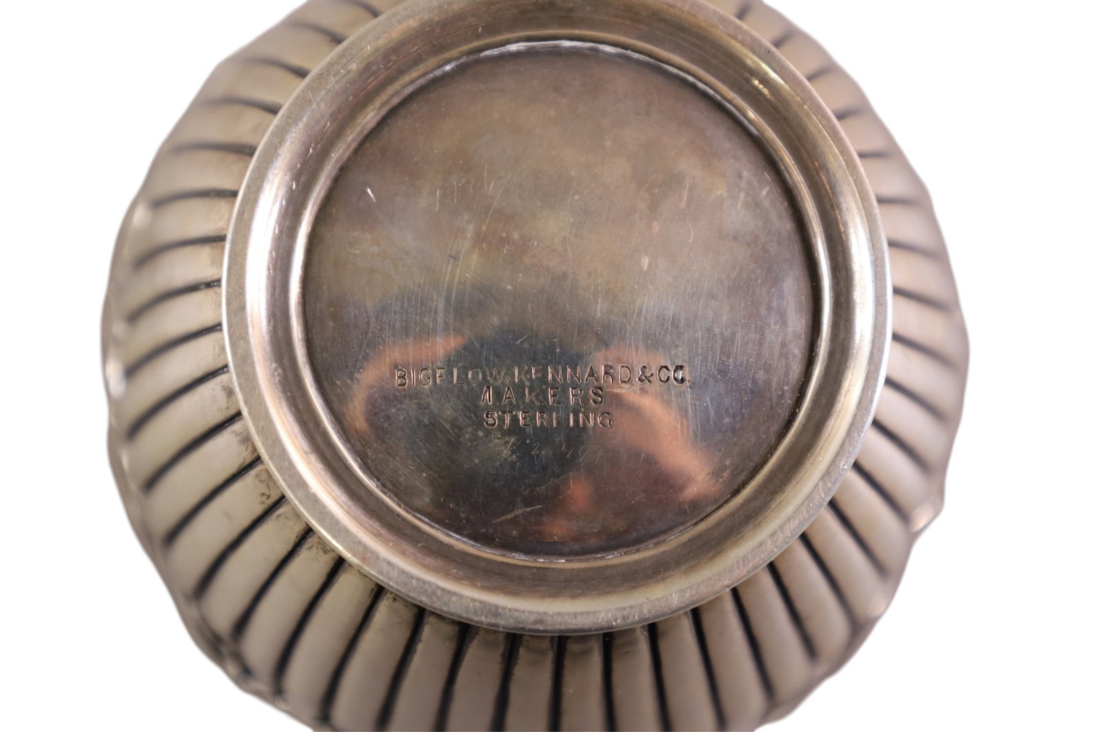 STERLING REPOUSSE TEA CADDY - 3