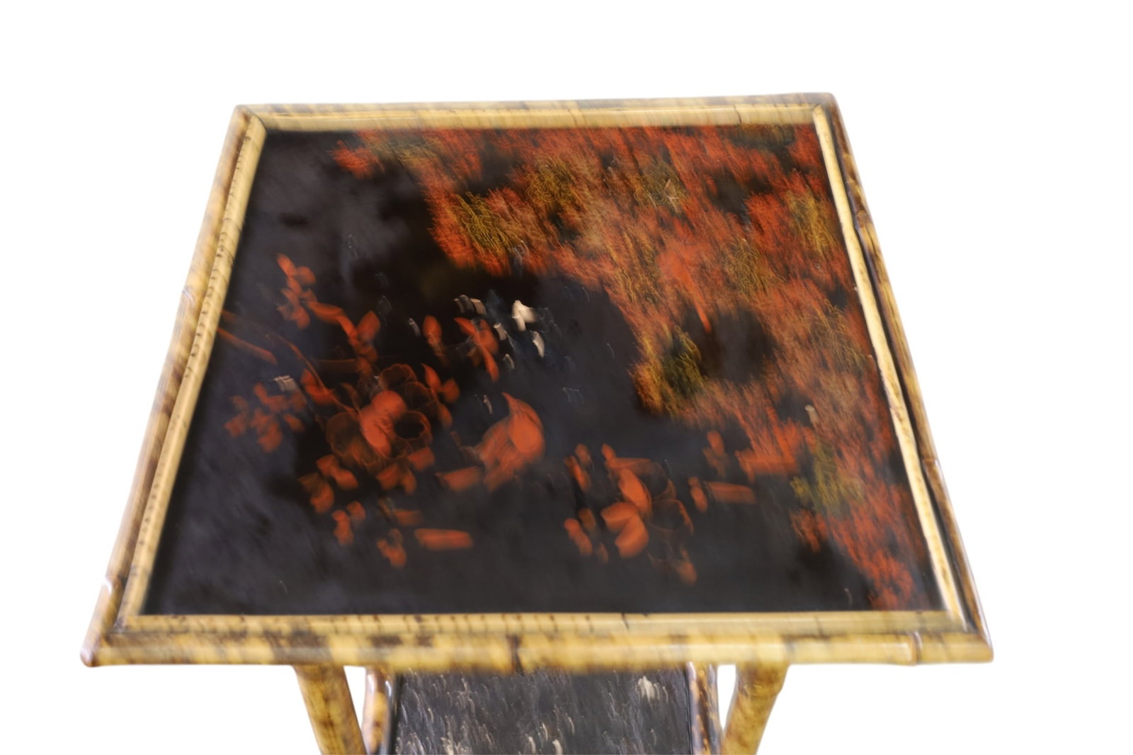 VICTORIAN BAMBOO SIDE TABLE - 2