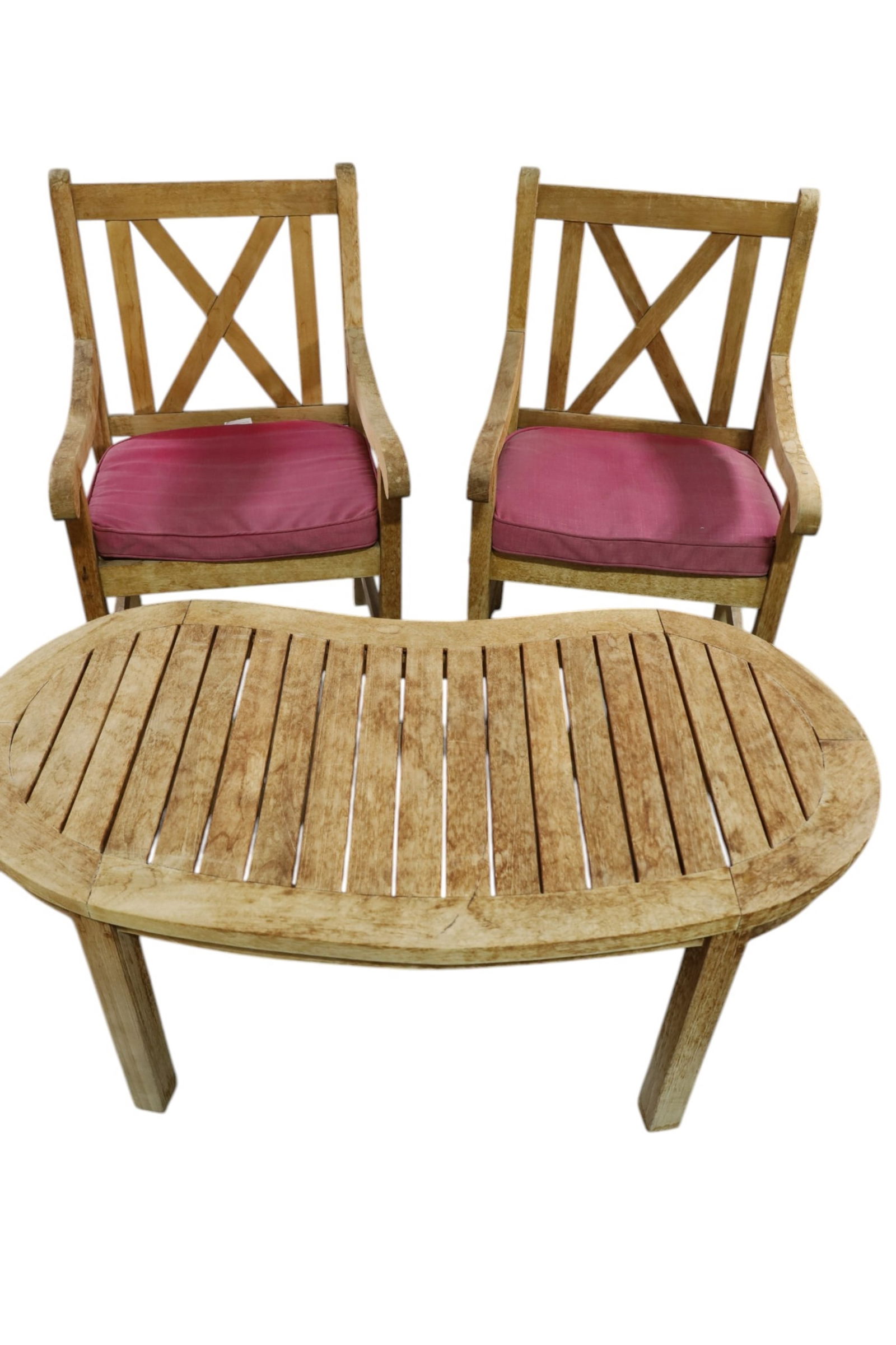 3 PIECE TEAK PATIO SET (1 of 4)