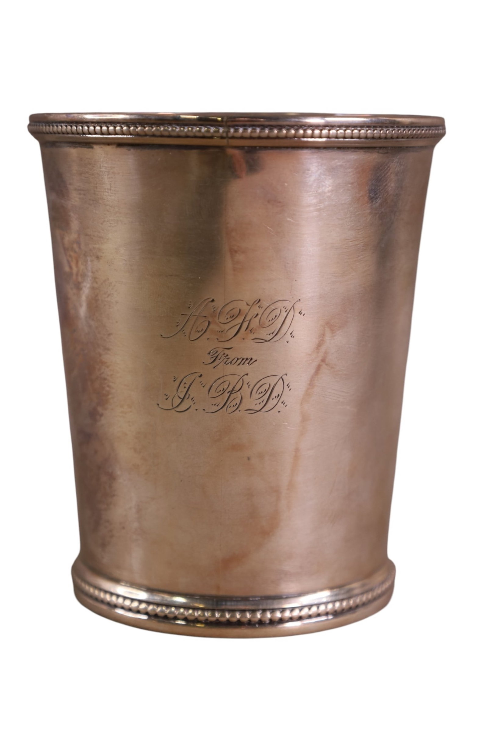 HAYDEN & WHILDEN STERLING SILVER JULEP CUP: HAYDEN & WHILDEN STERLING SILVER MINT JULEP CUP, APPROX 162 GRAMS. 4" H