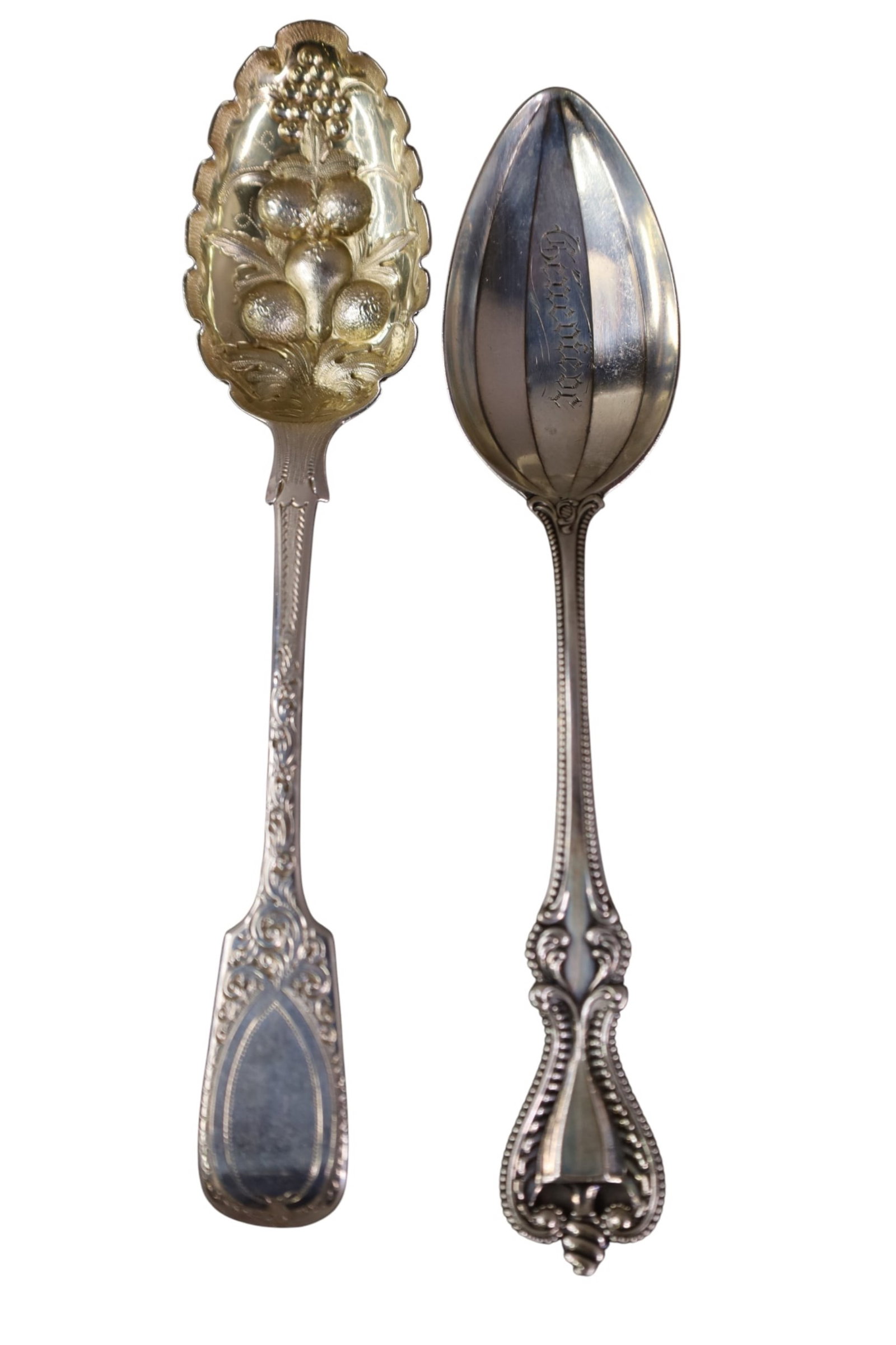 20 STERLING SILVER SERVING SPOONS - 6