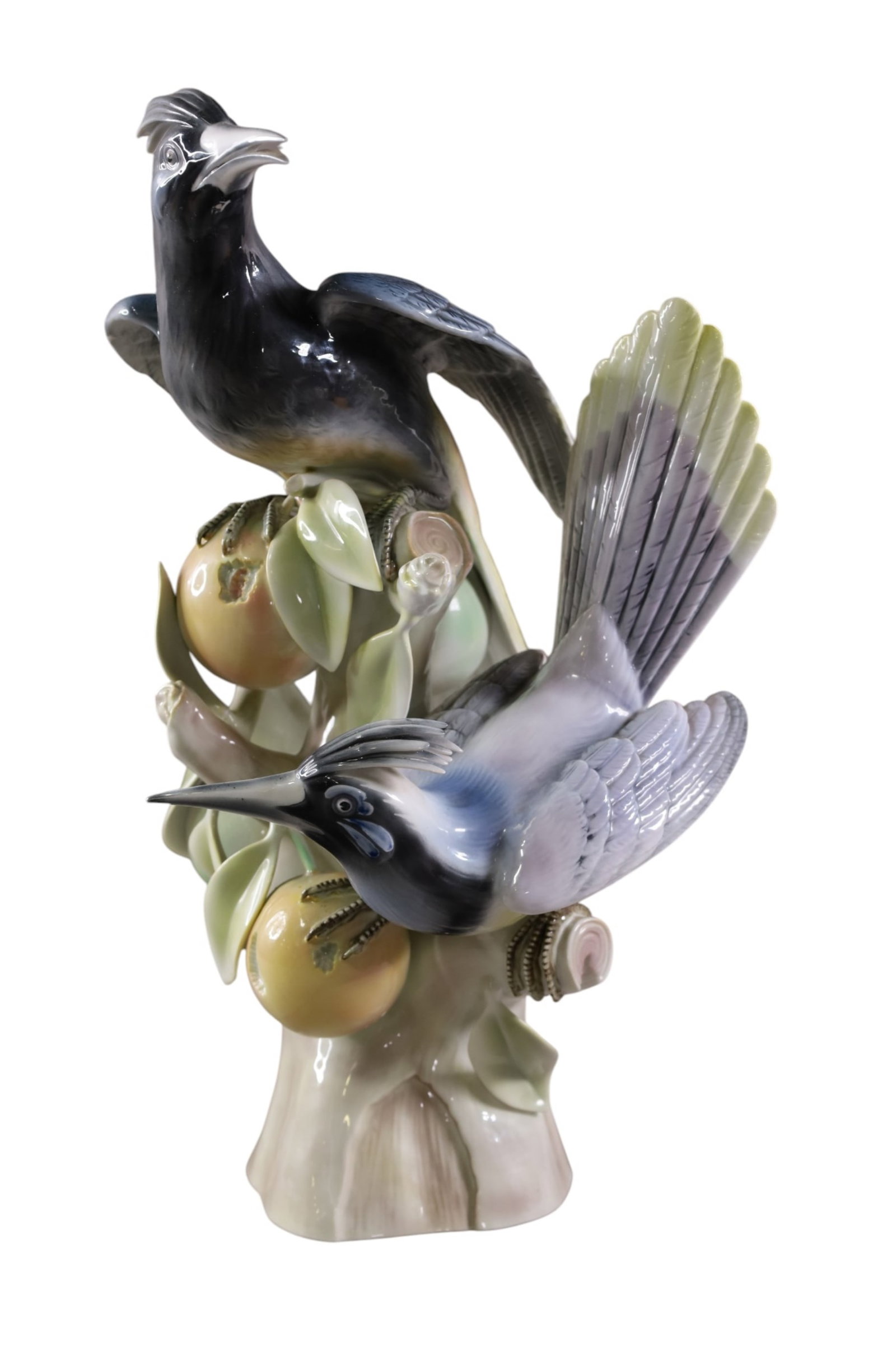 LARGE PORCELAIN BIRD SCULPTURE (1 of 3)