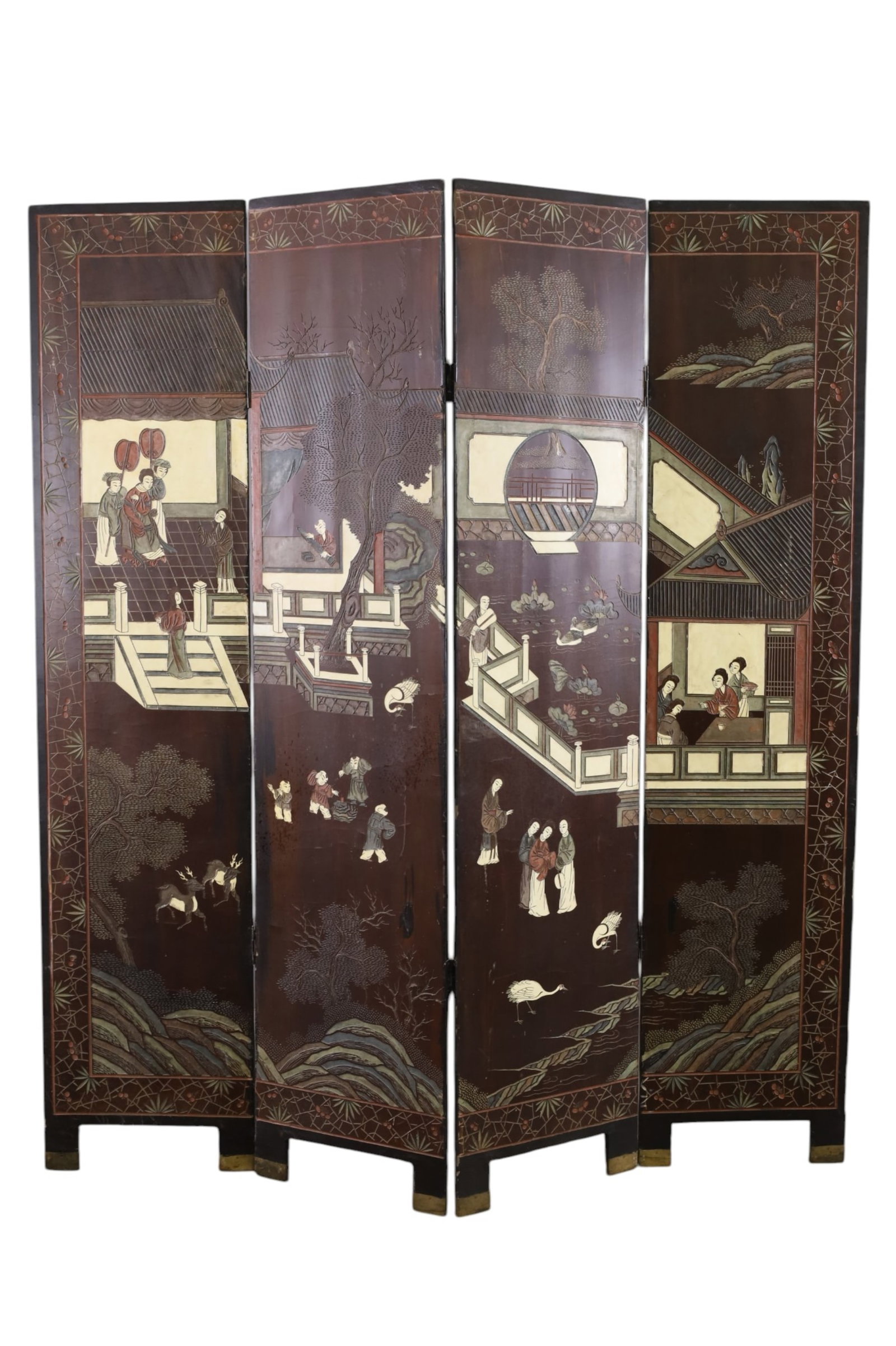 4 PANEL ASIAN SCREEN - 5