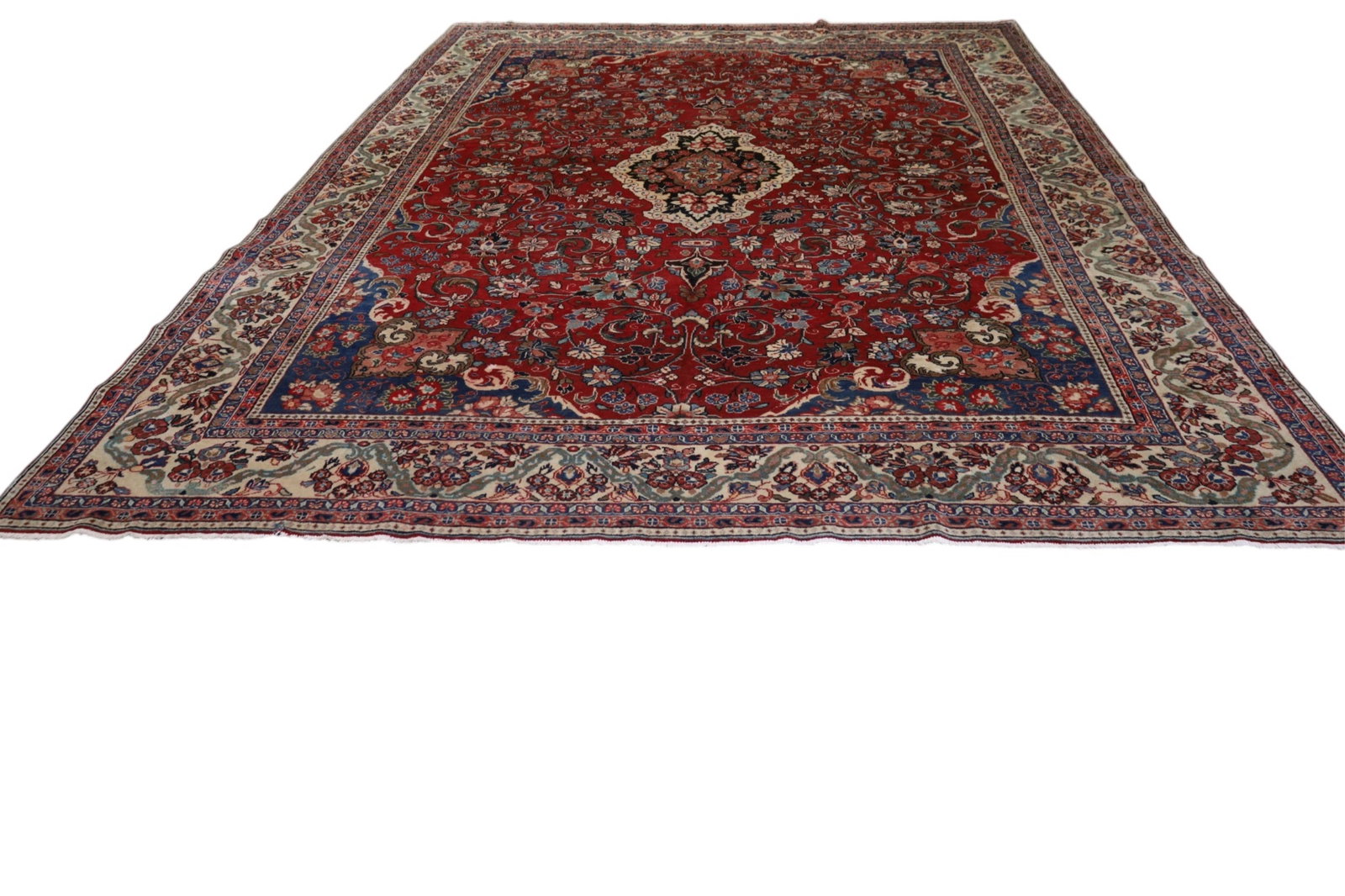10' 5" x 13' 7" HANDMADE WOOL RUG (1 of 4)