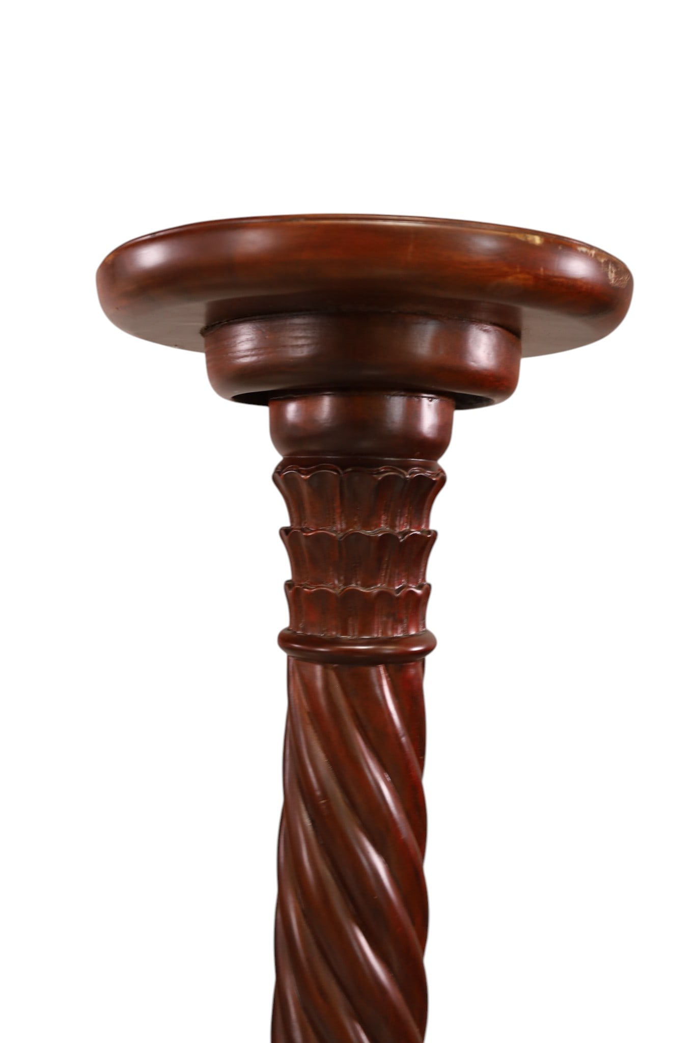 MAHOGANY CANDLE STAND - 2