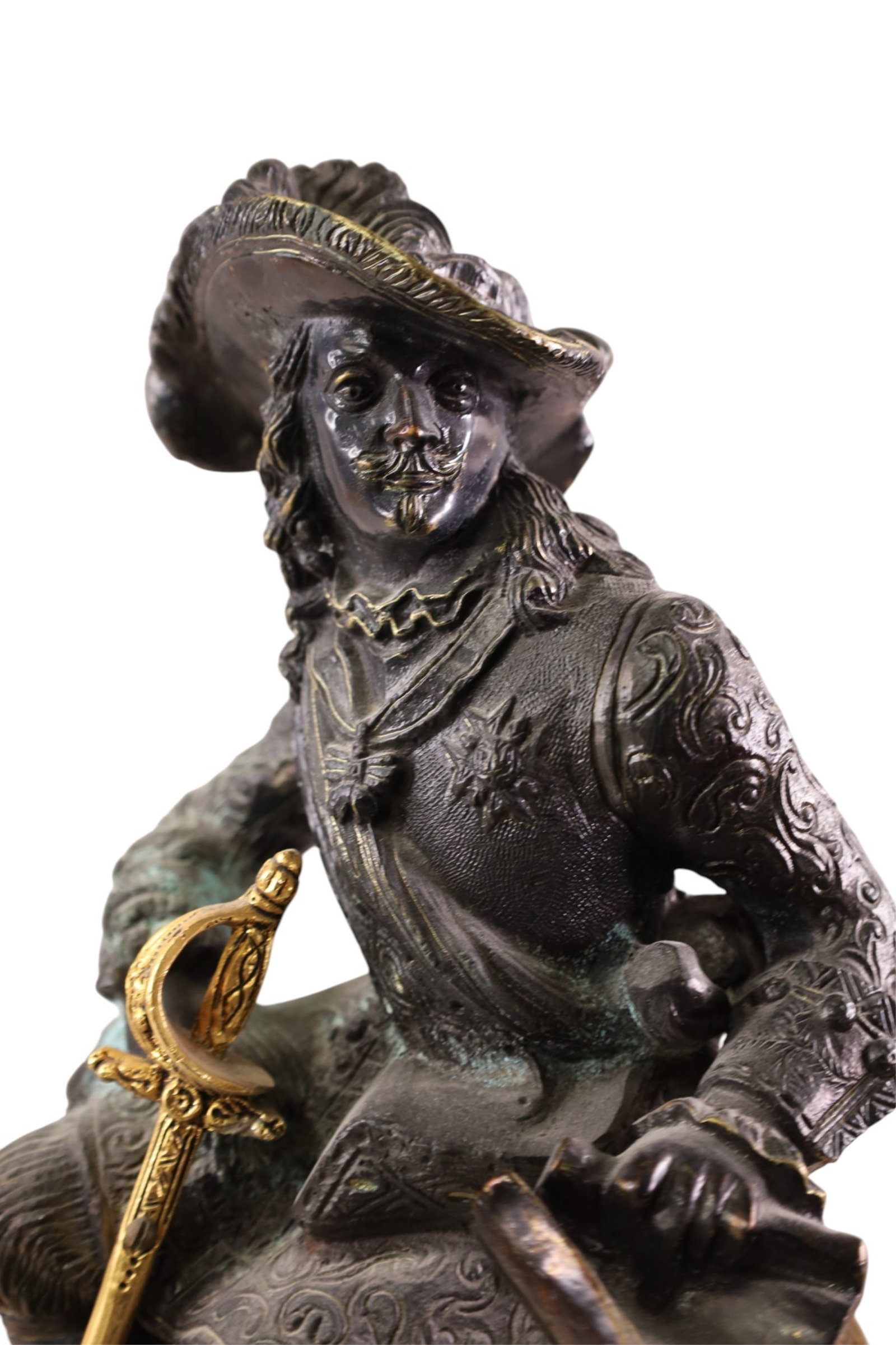 LARGE FIGURAL MANTLE CLOCK - 2