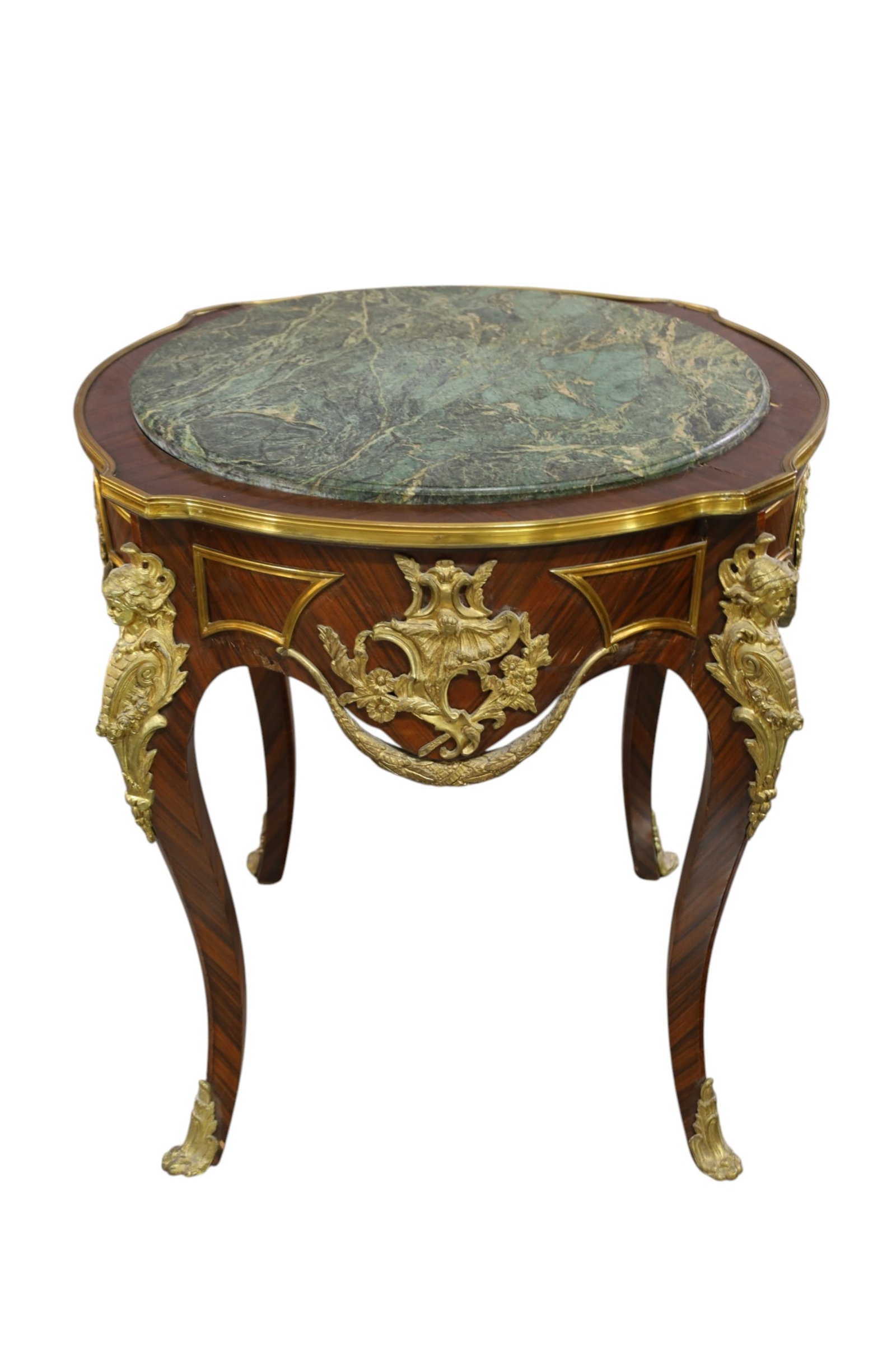 FRENCH STYLE MARBLE TOP SIDE TABLE (1 of 6)