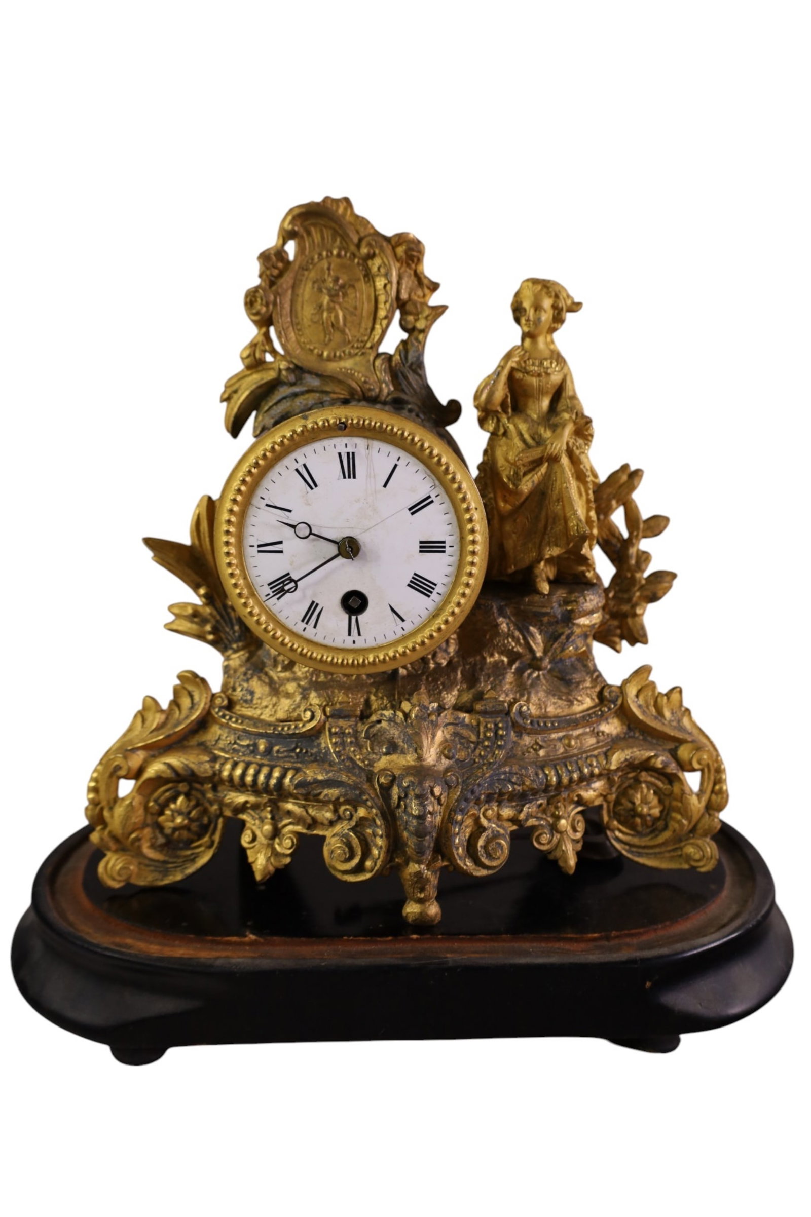 FIGURAL MANTLE CLOCK - 2