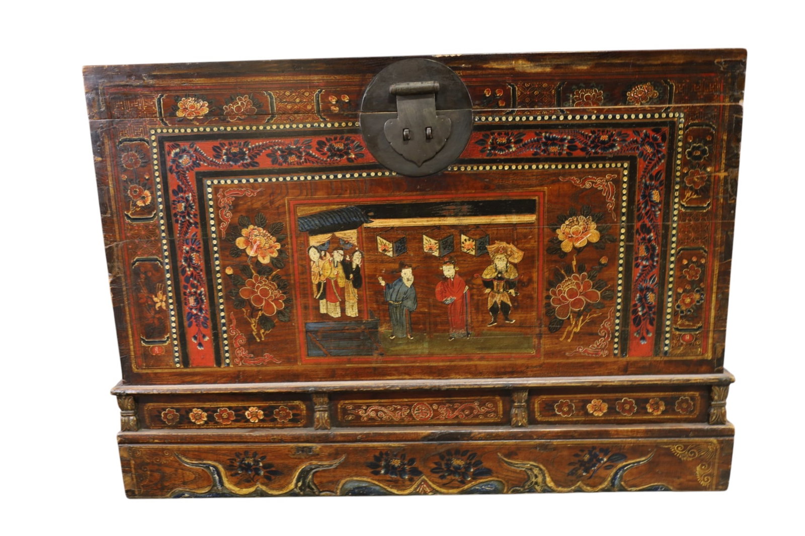 LARGE PAINTED CHEST - 2