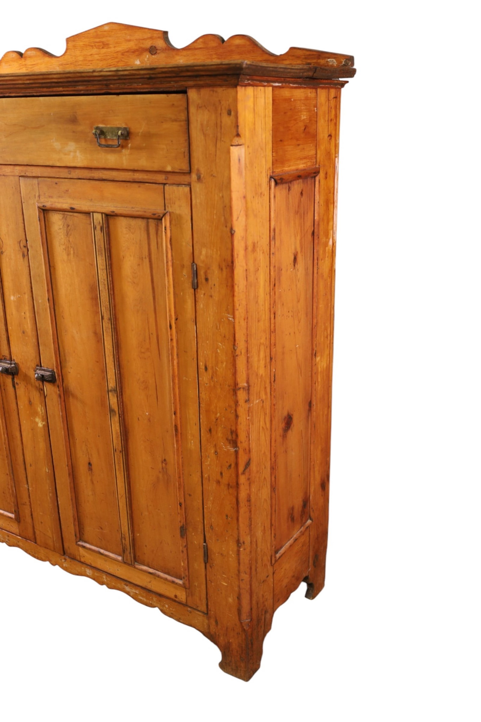 PRIMITIVE PINE CUPBOARD - 3
