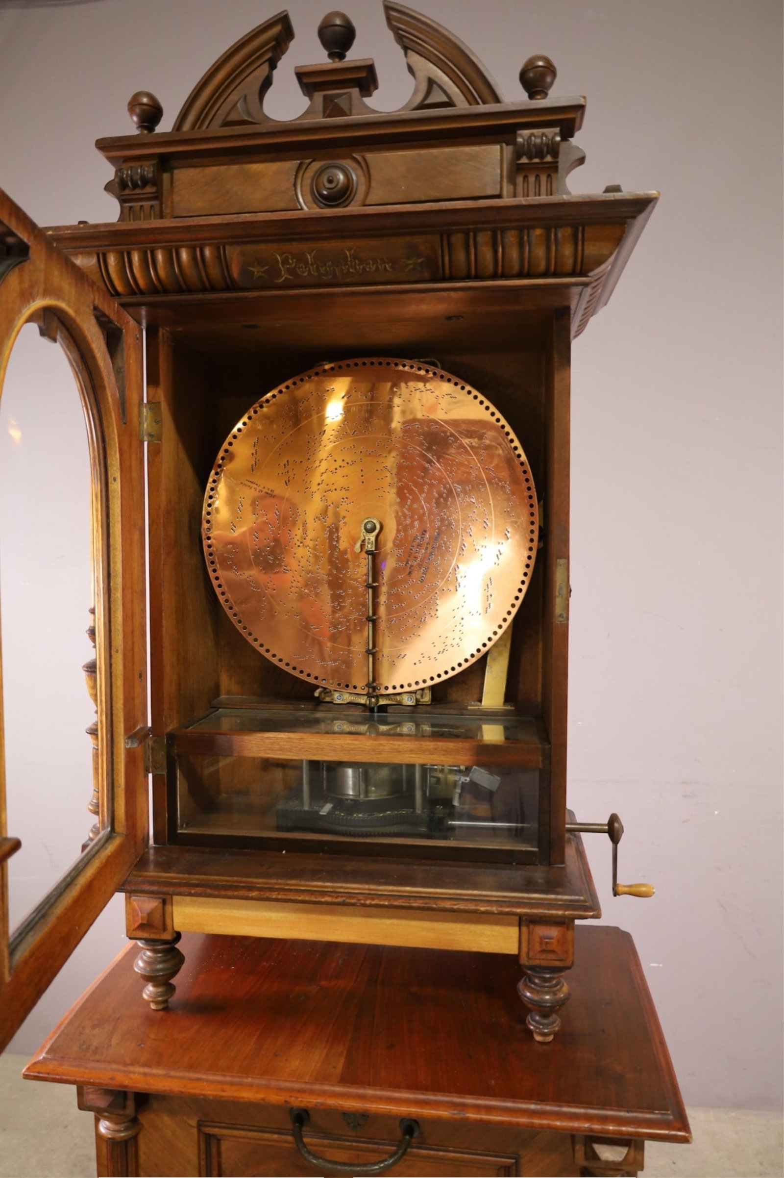 POLYPHON UPRIGHT MUSIC BOX - 2
