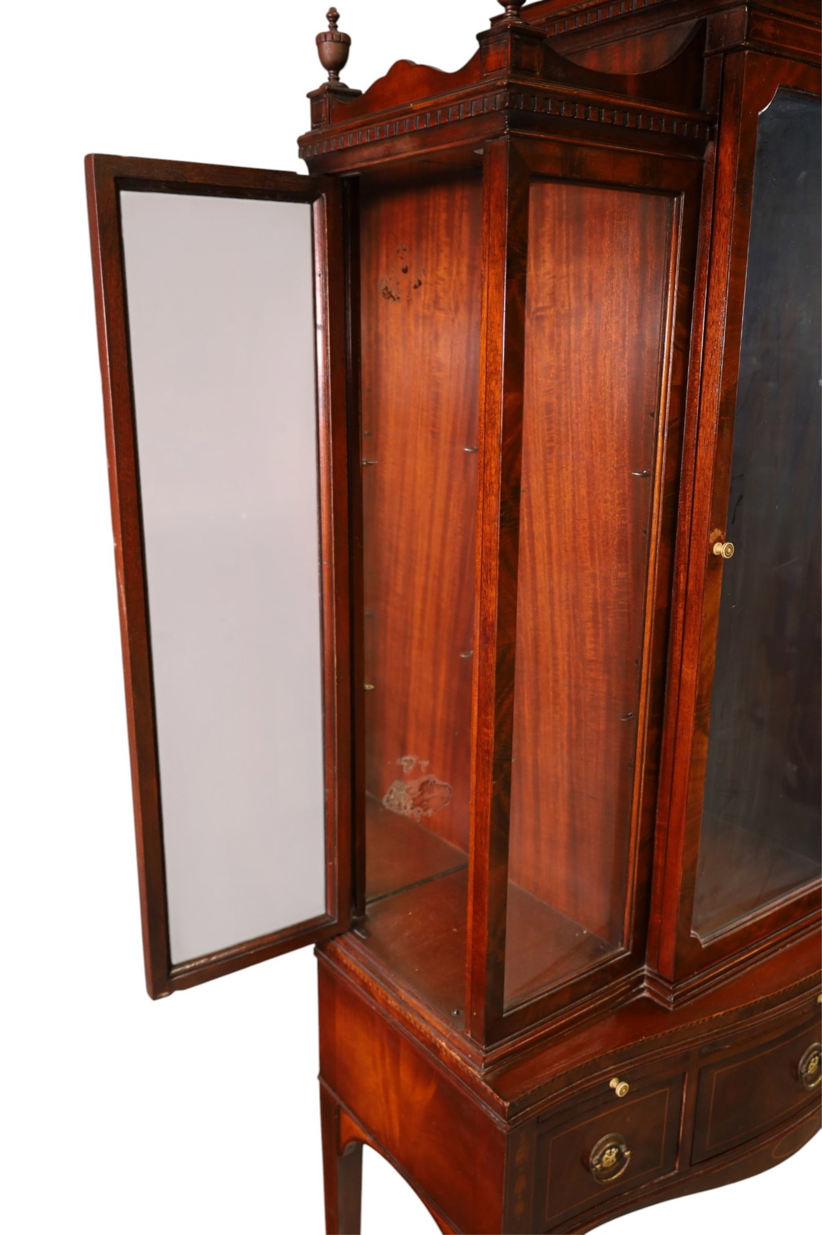MAHOGANY CURIO - 6