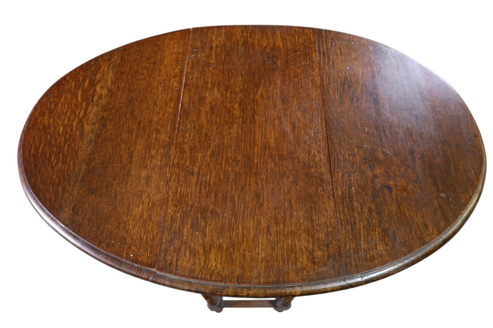 OAK BARLEY TWIST DROP SIDE TABLE - 3