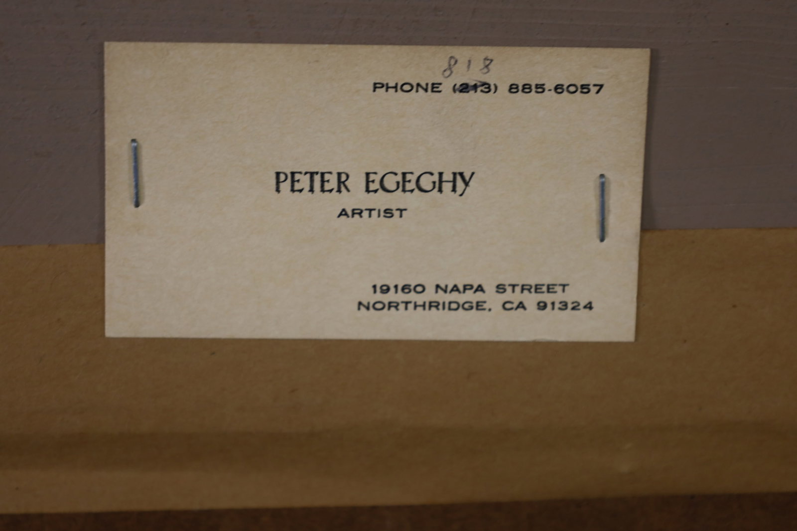 PETER EGEGHY OIL PAINTING - 4