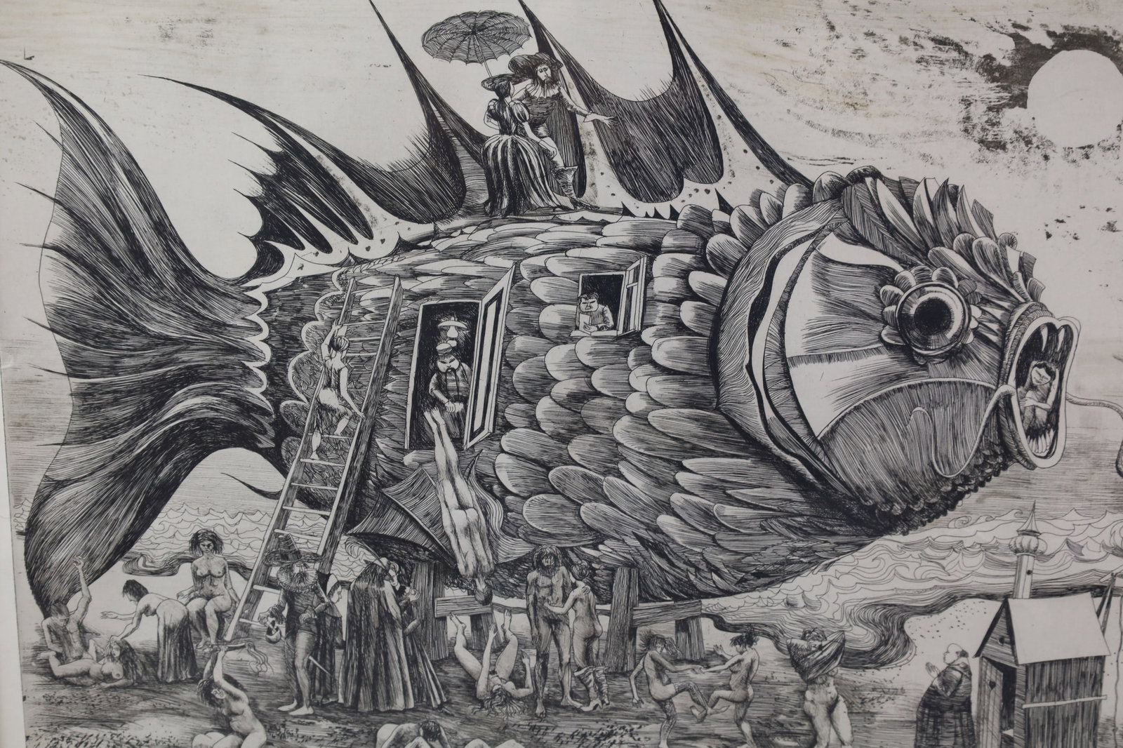 MIKLOS JANOS KADAR ETCHING - 2