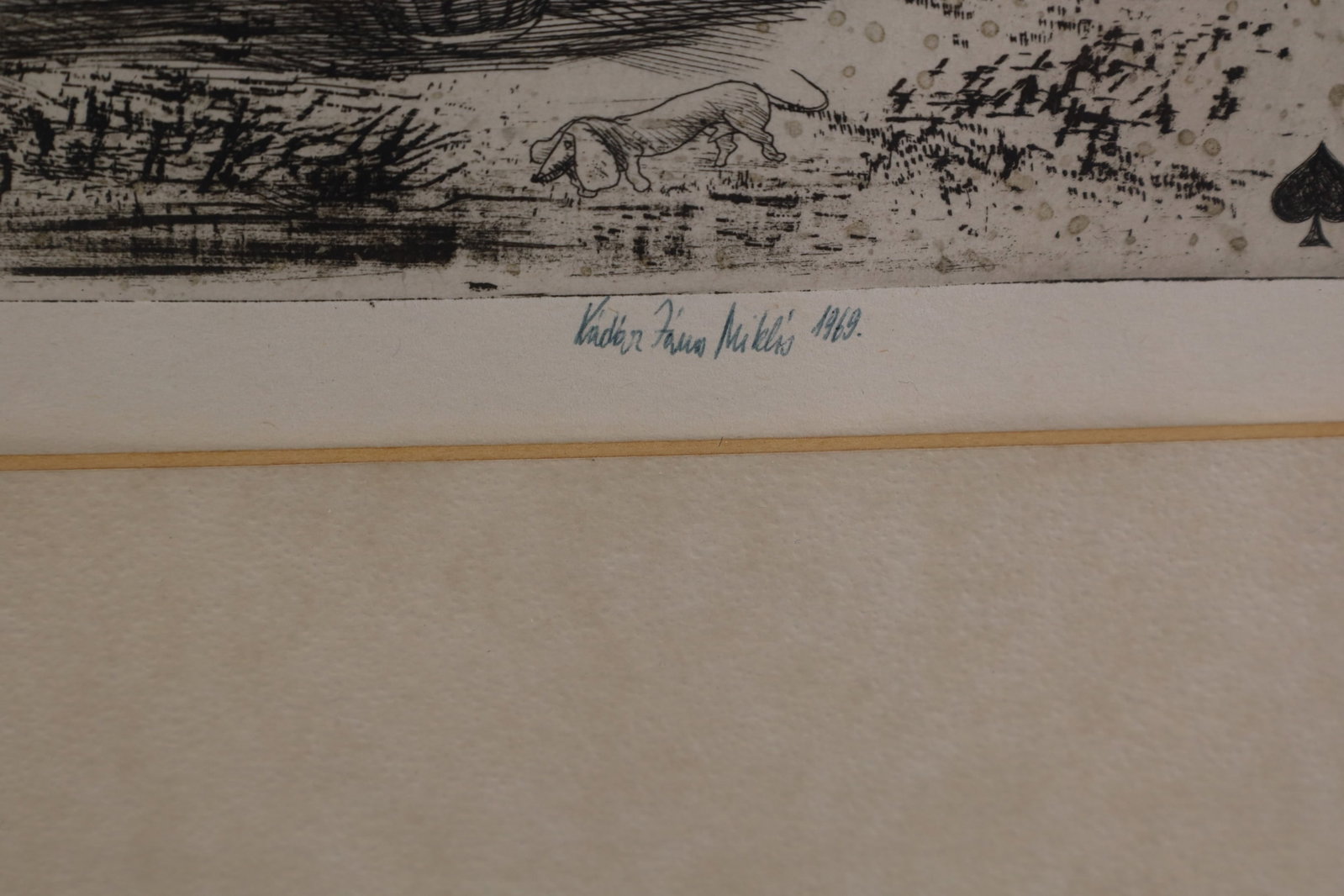 MIKLOS JANOS KADAR ETCHING - 3
