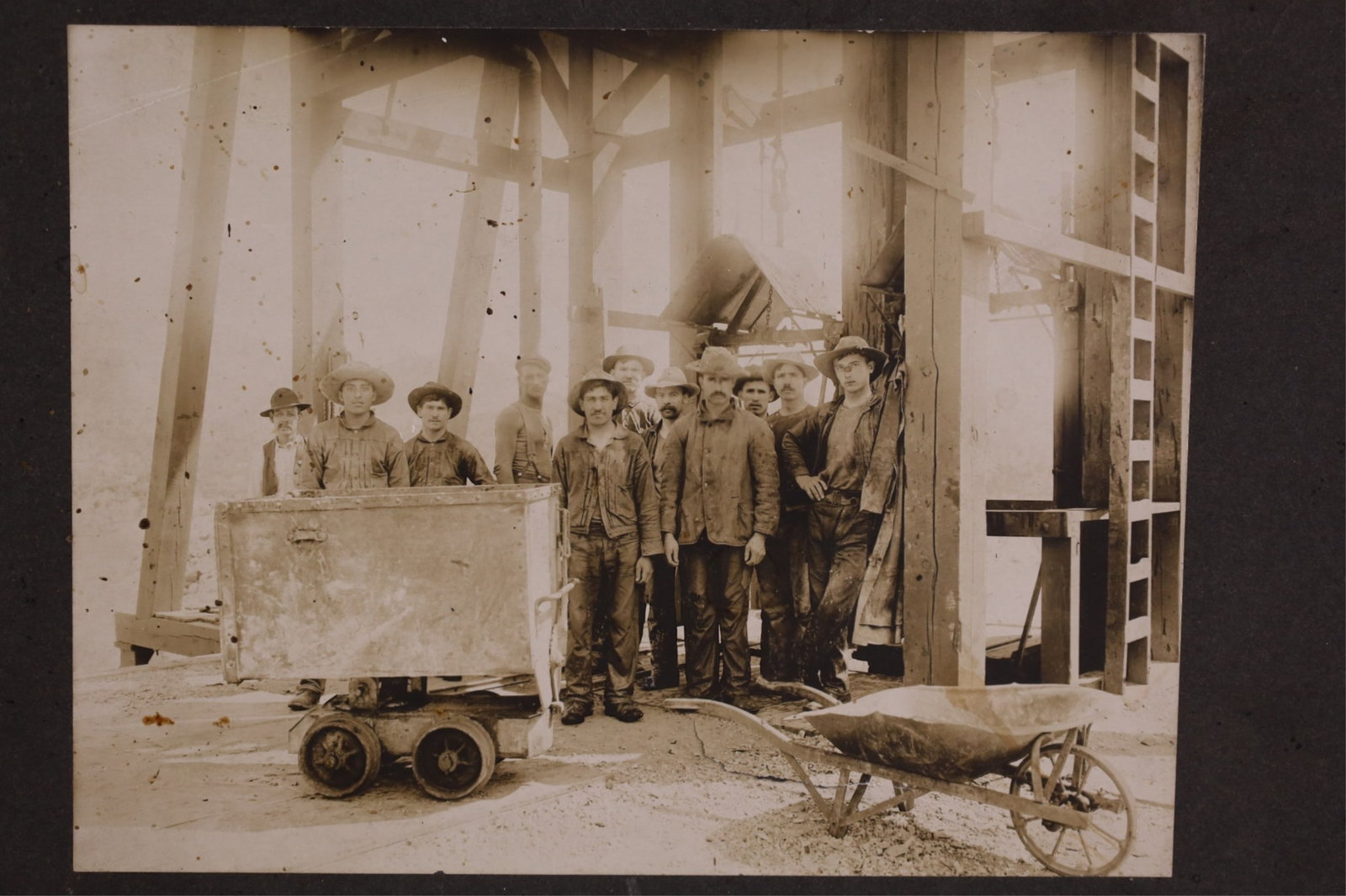 ANTIQUE MINING PHOTO - 2