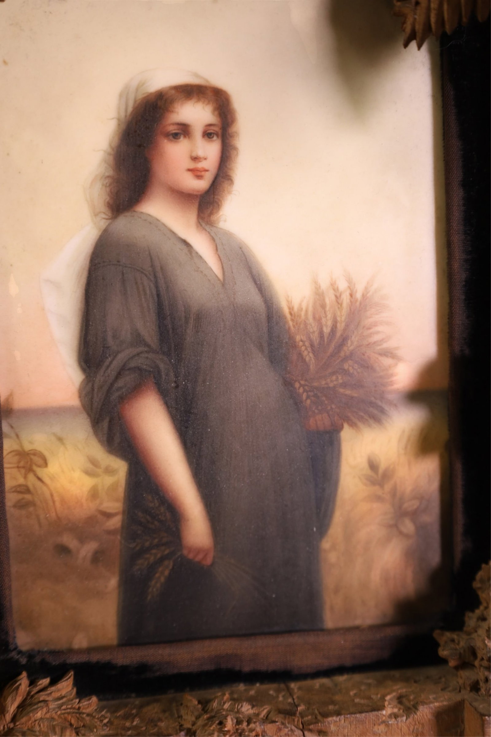 FRAMED PORCELAIN PLAQUE - 2