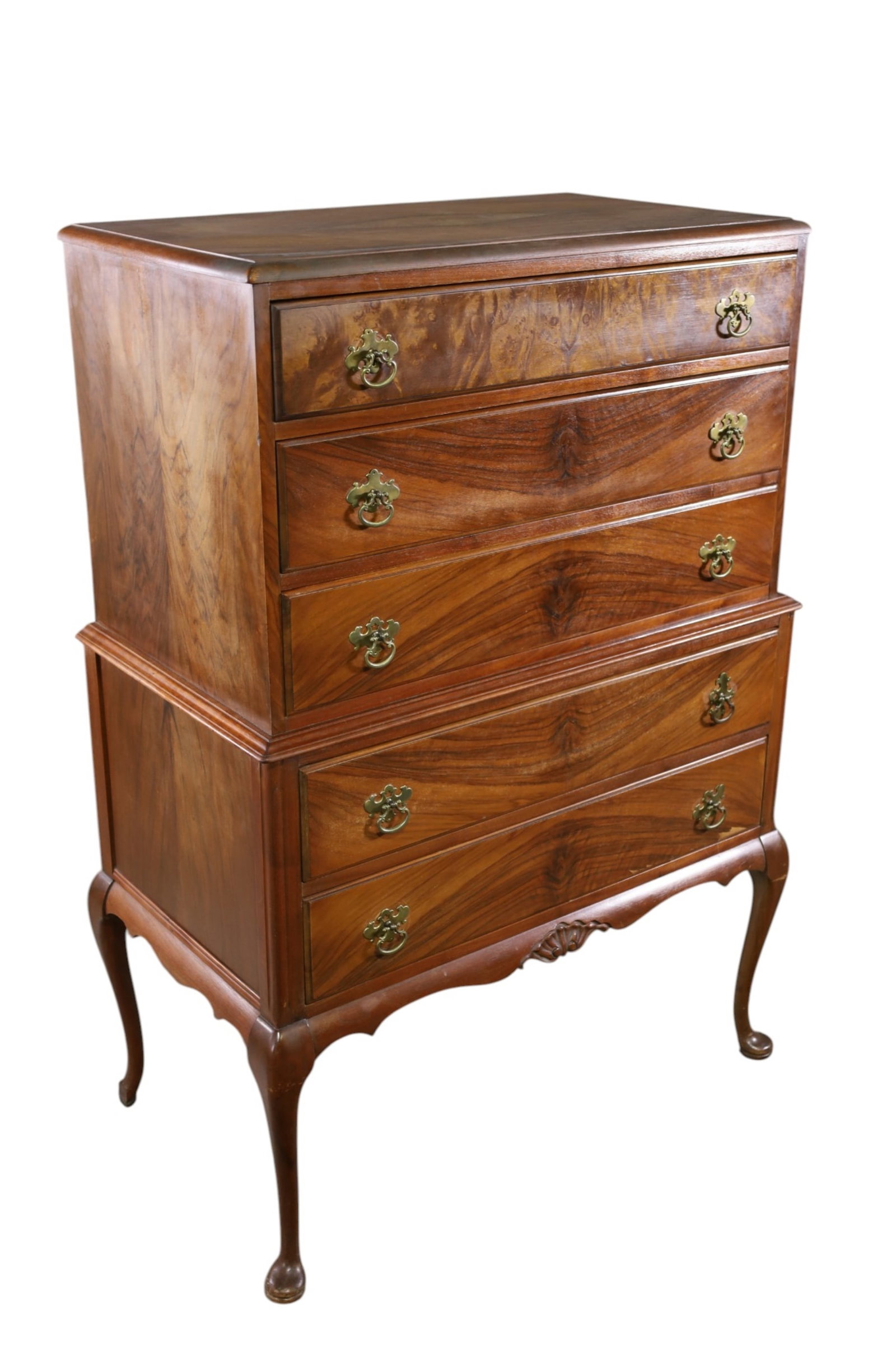 1930'S WALNUT HIGHBOY - 3