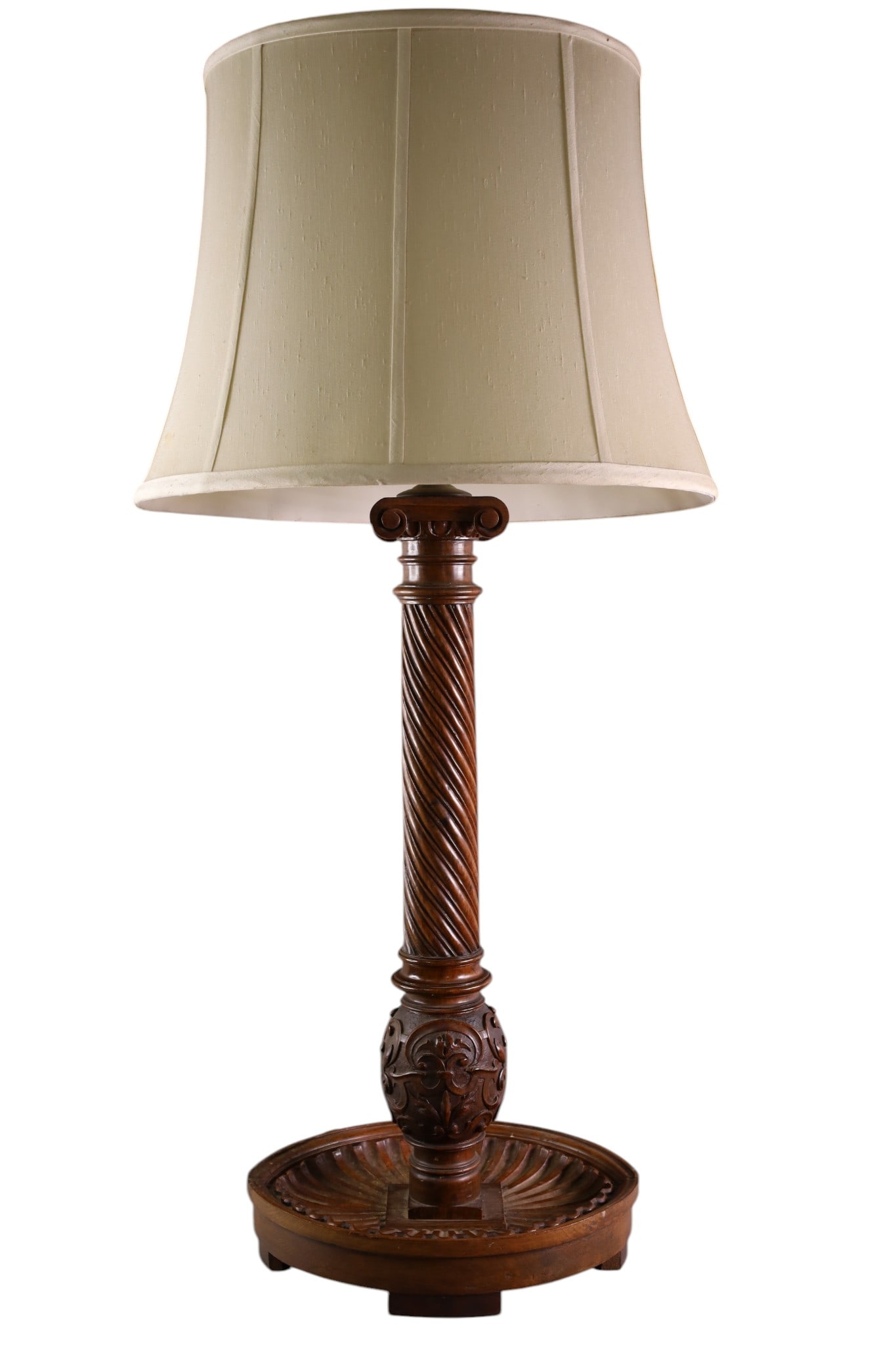 LARGE WOODEN TABLE LAMP (1 of 3)