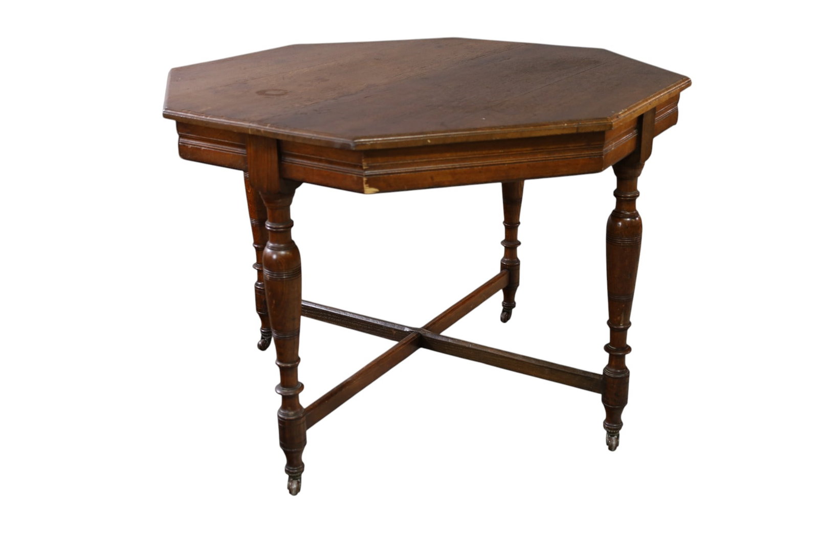 LARGE 1920'S OAK CENTER TABLE - 2