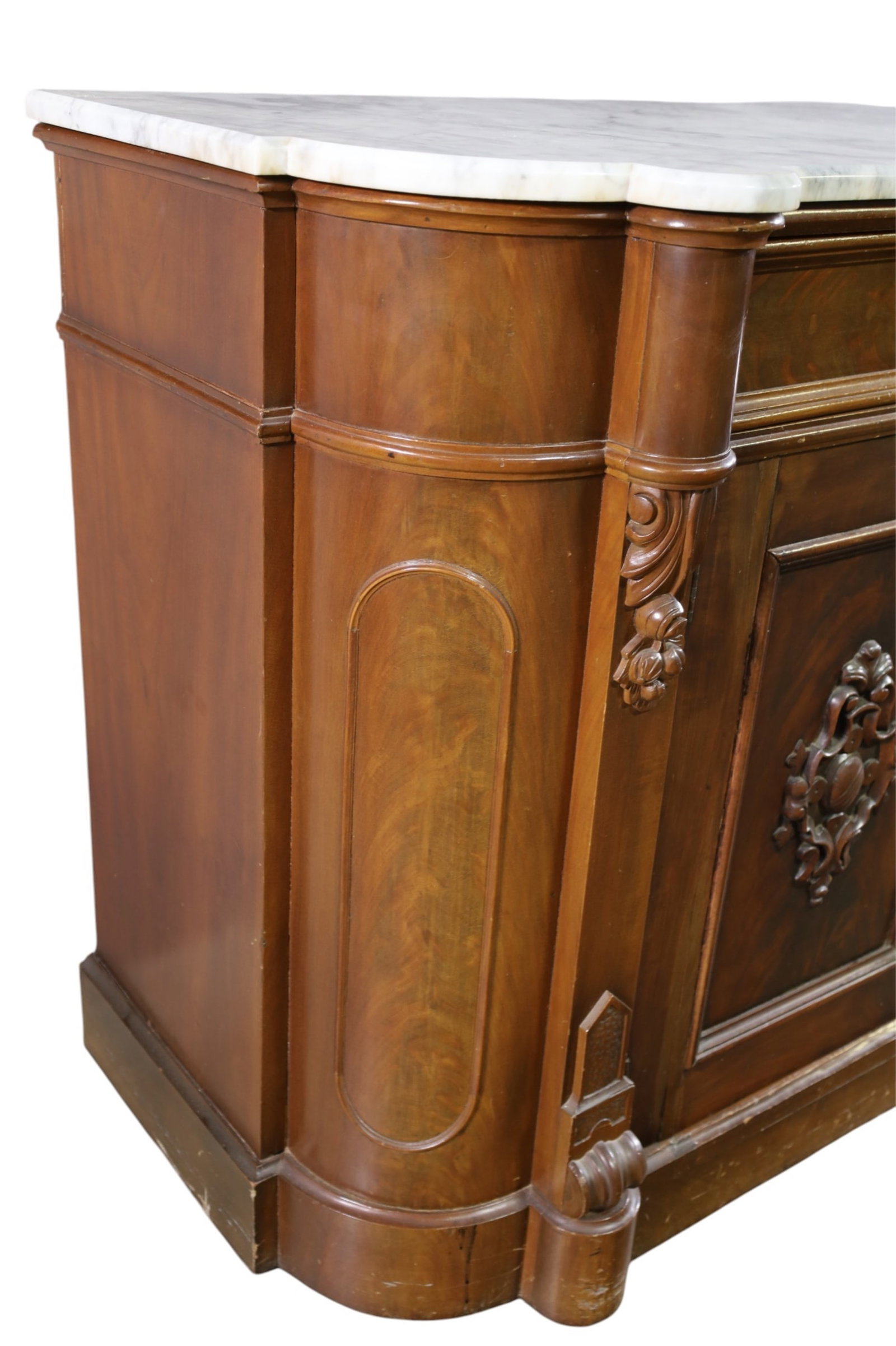 VICTORIAN MARBLE TOP BUFFET - 3