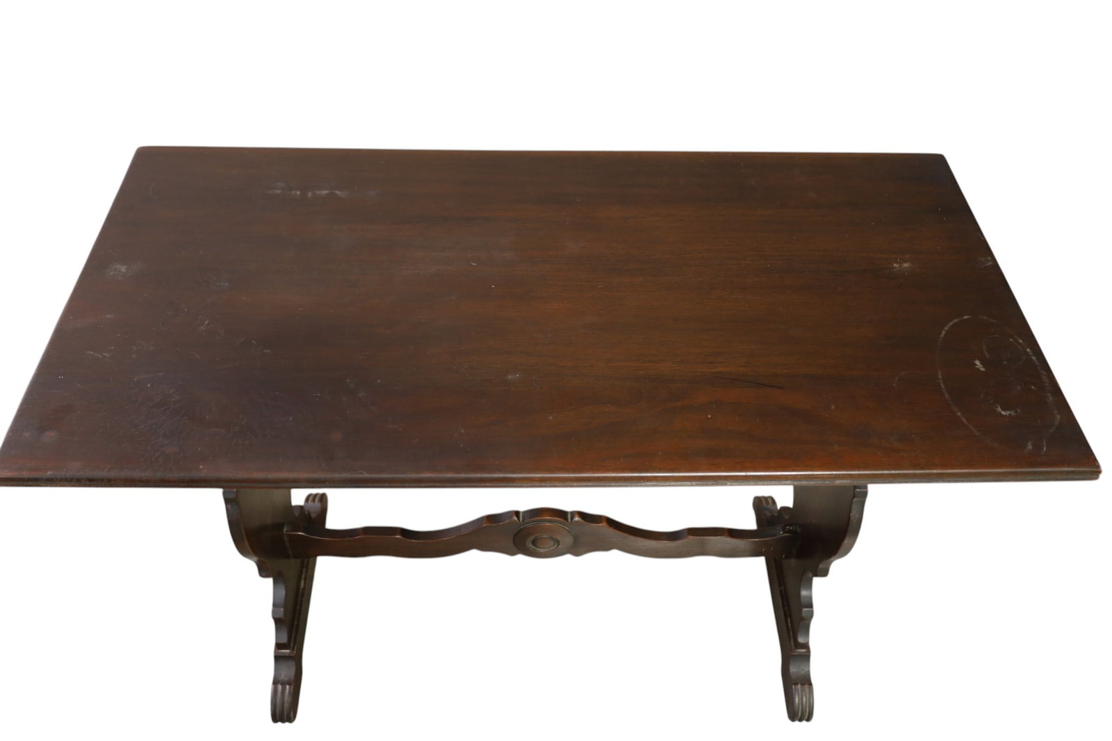 1930'S WALNUT HALL TABLE - 2